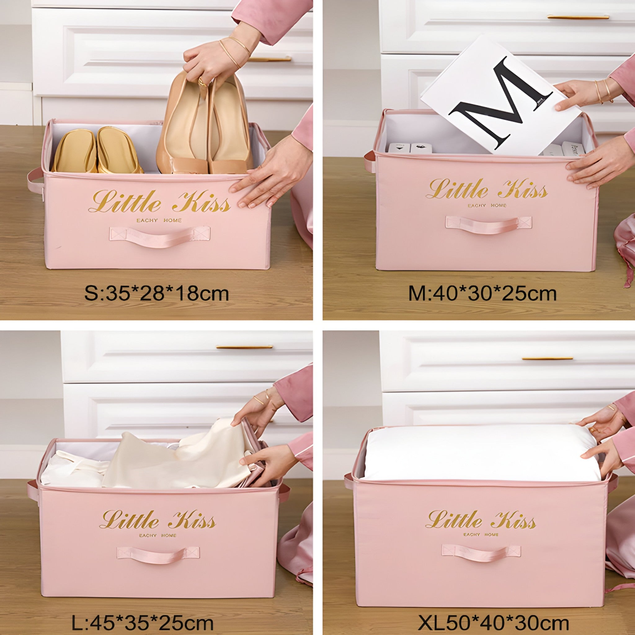 Opbevaringskasse | Organizer med stor kapacitet - stofkurv til tøj og tæpper - - house & garden - {{ product_tags }