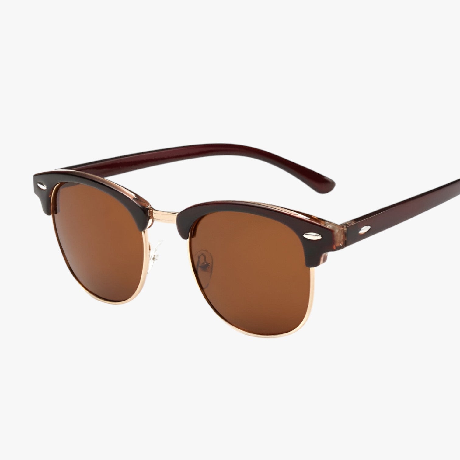 Jess | Gennemsigtig retro solbrille – Stil & skarpt syn - Brun Polariseret - men's fashion - {{ product_tags }