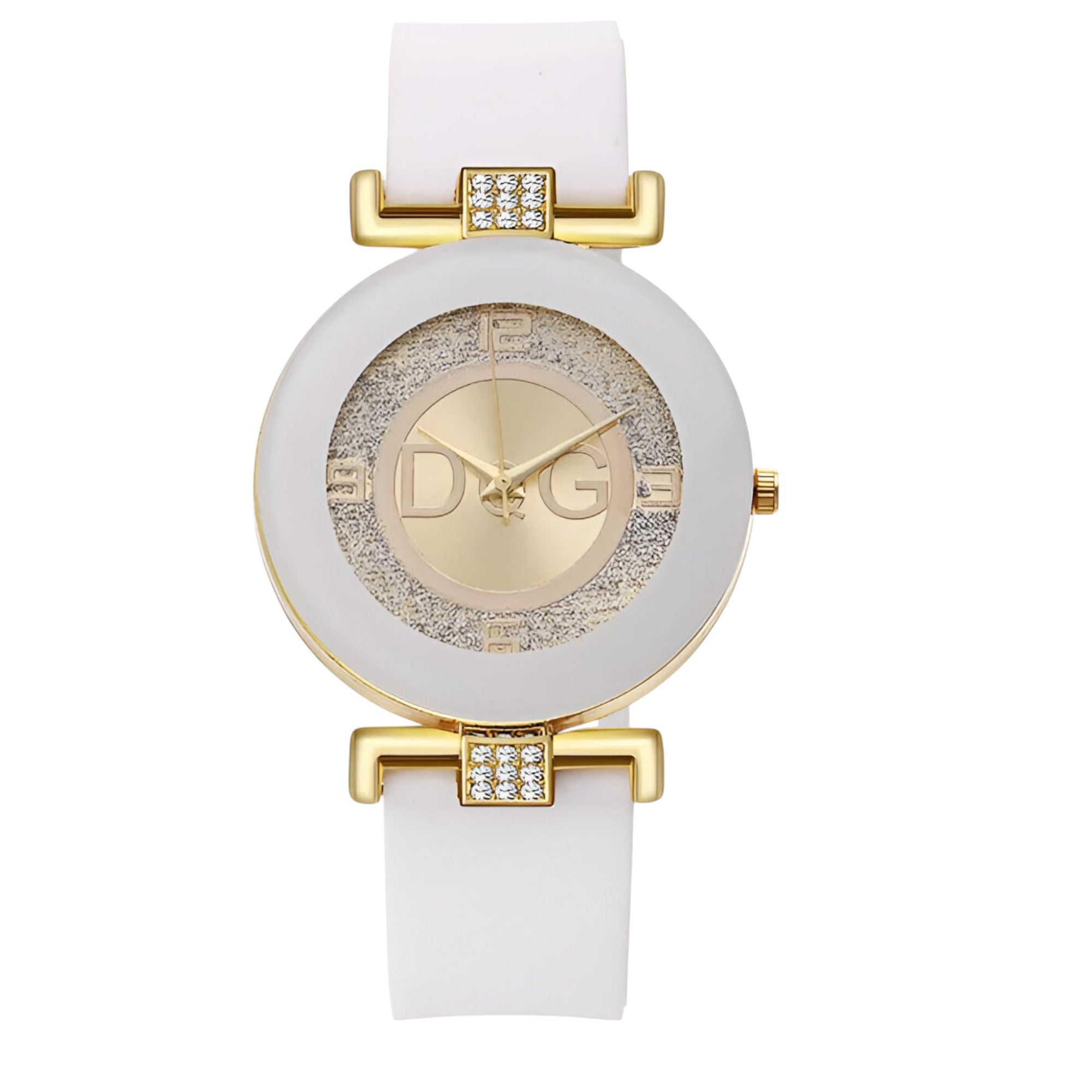 Mira | Minimalistisk dame quartz ur med silikone rem - hvid - Mira | Minimalistisk dame quartz ur med silikone rem- €25 - {{ product_tags }
