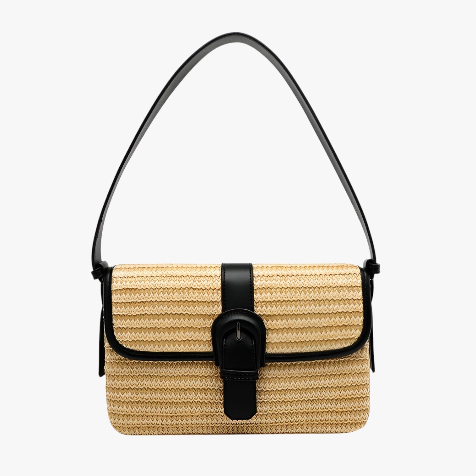 Amelie | Luksus håndlavet rattan strandtaske - SORT - bags - {{ product_tags }