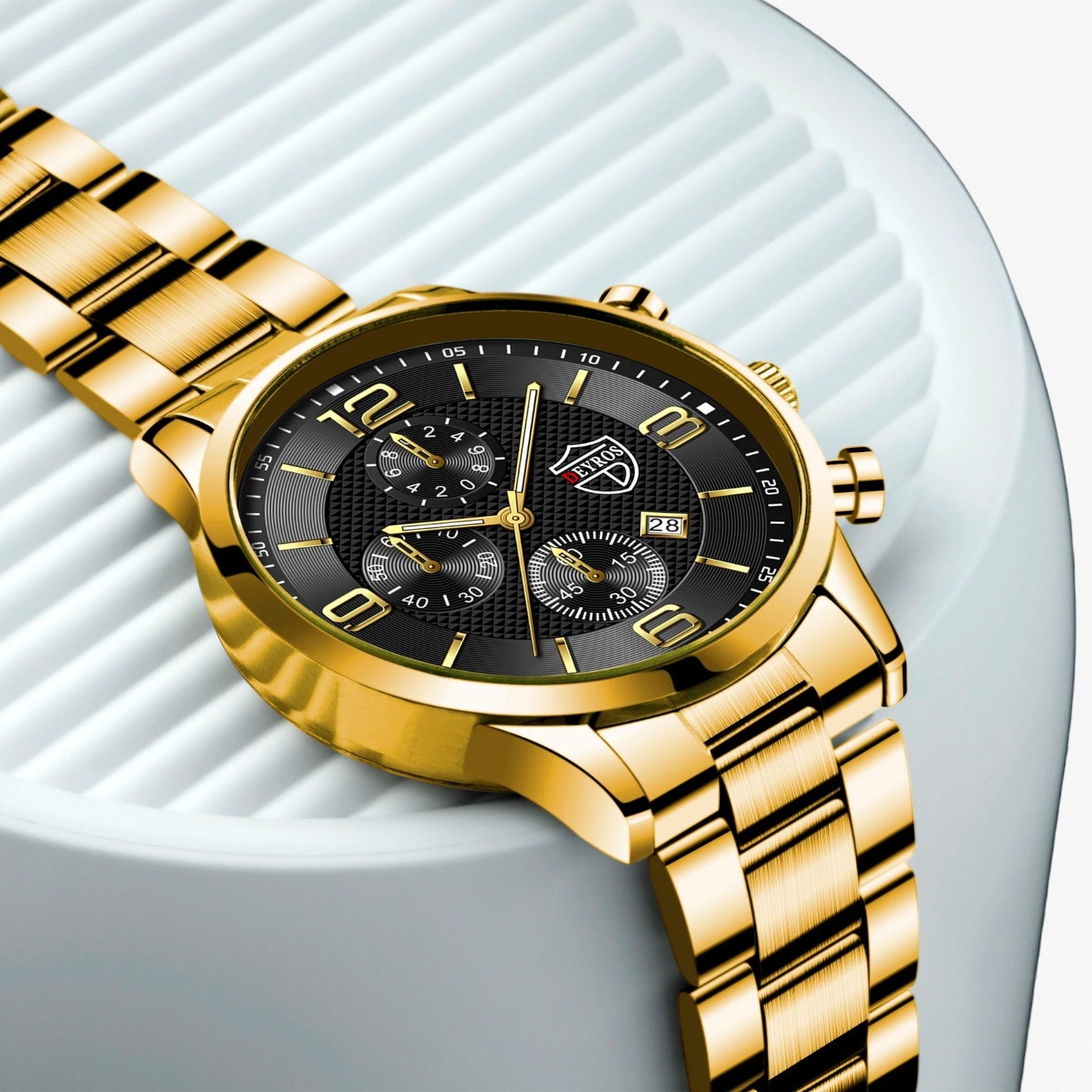 Emilio | Luksus & Præcision – Stål Herreur med Luminøse Funktioner - - watches - {{ product_tags }