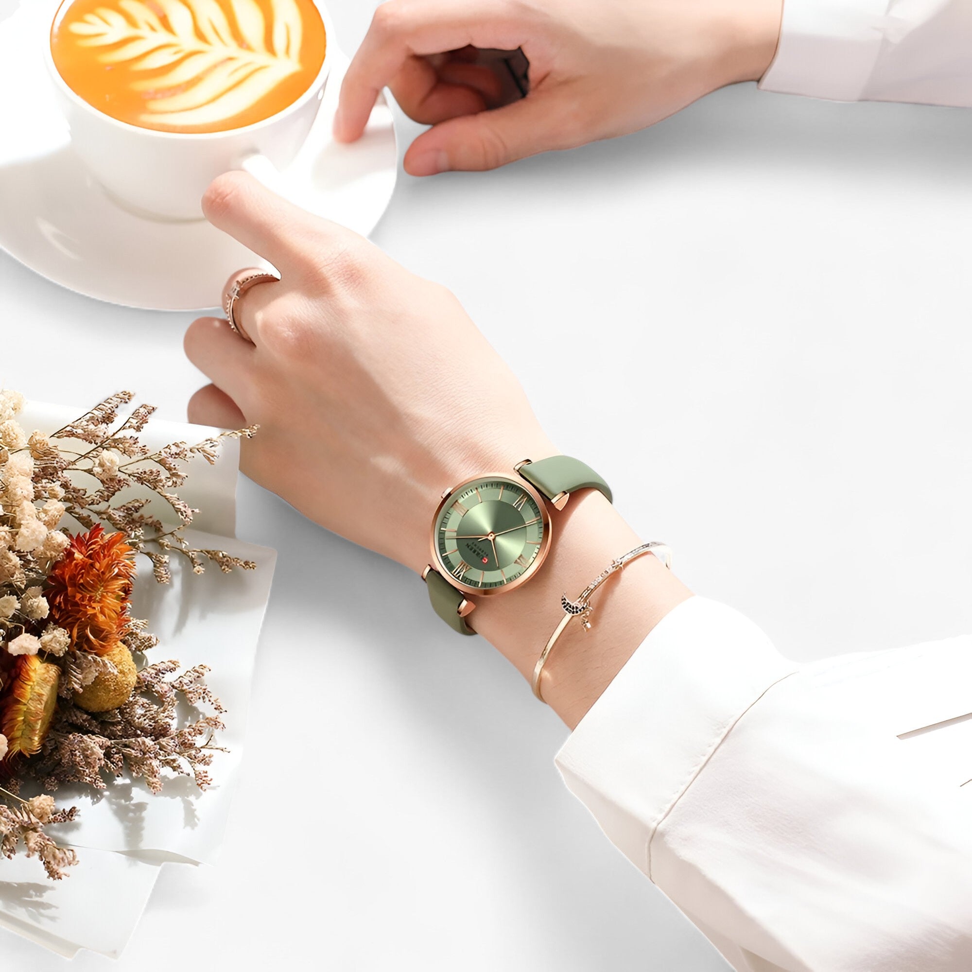 Luksus dameur - elegant og enkelt kvartsdesign - - watches - {{ product_tags }