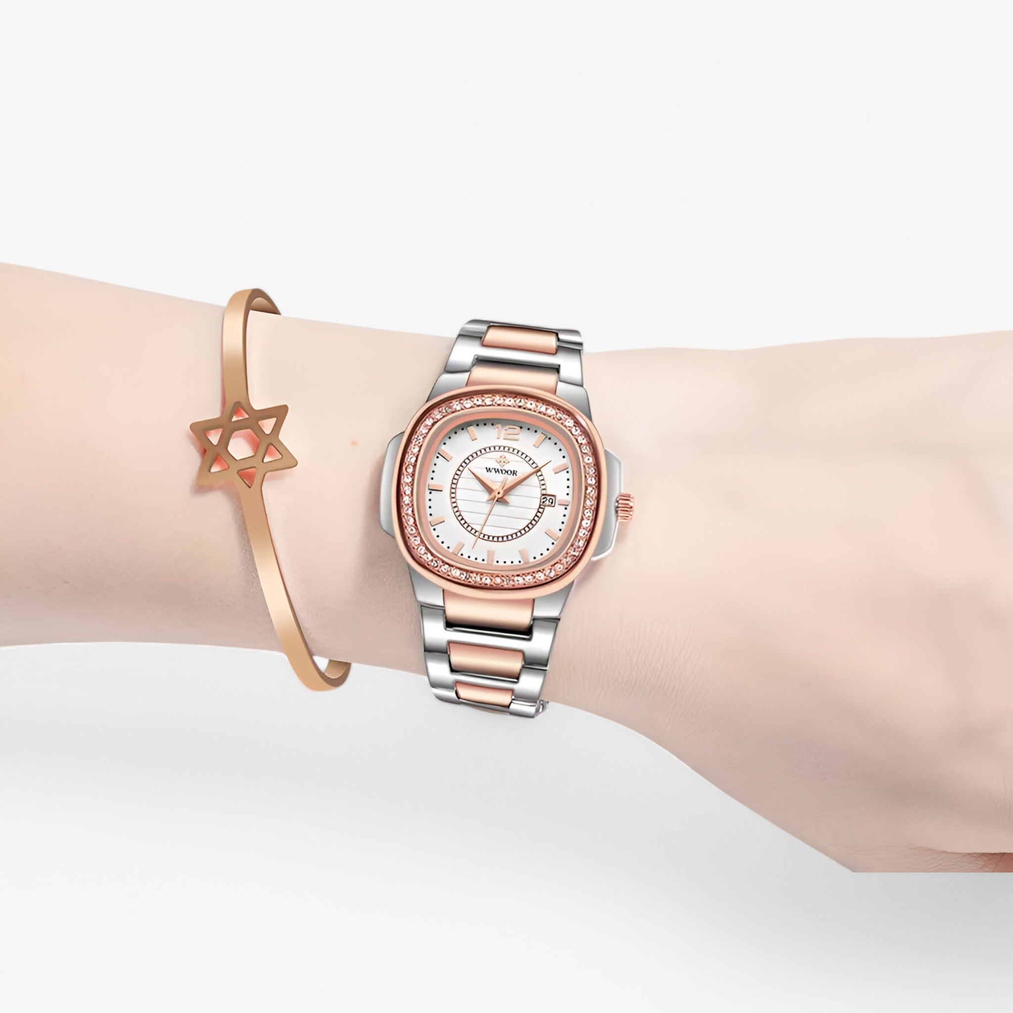 Amelia | Elegant damearmbåndsur lavet af guld og diamanter - - watches - {{ product_tags }