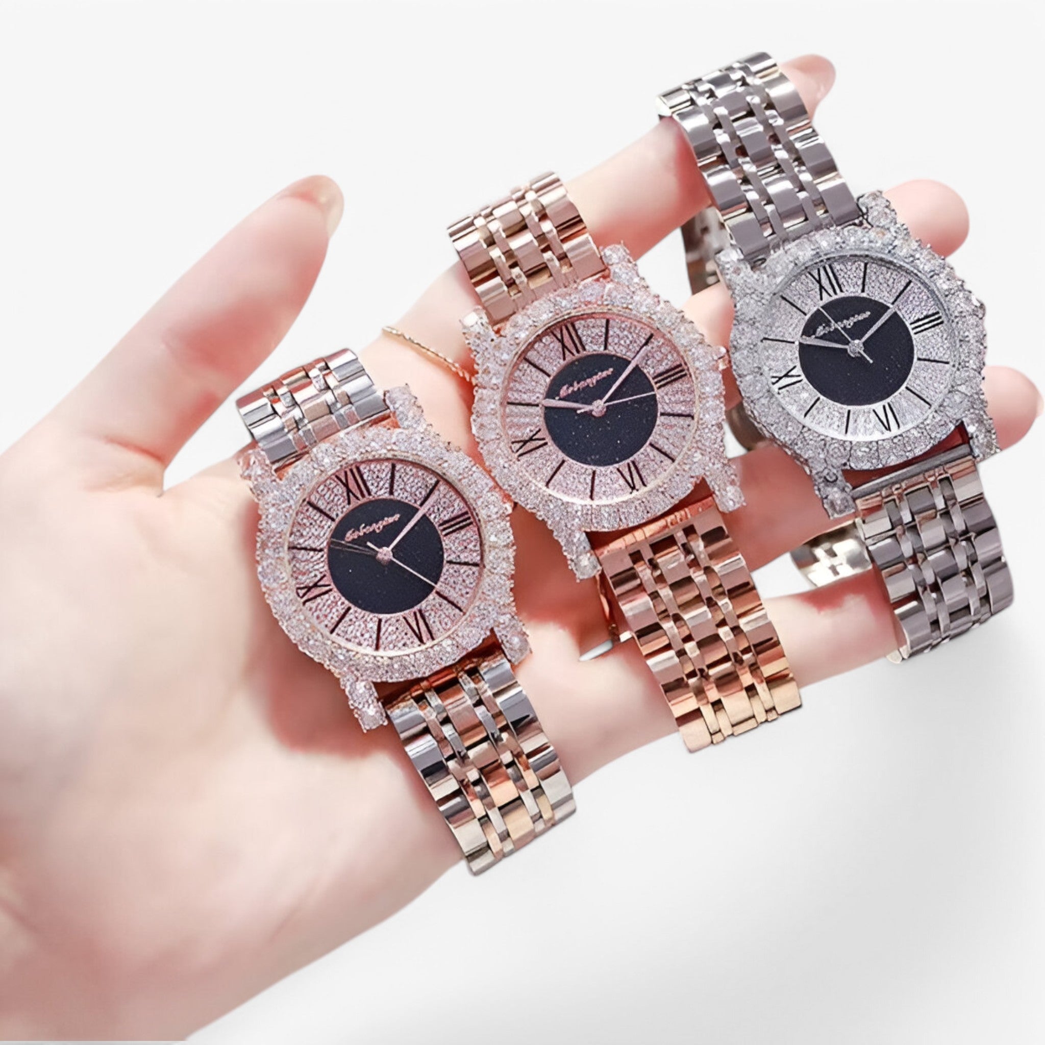 Beatris | Elegant dameur med krystaller og diamanter - - watches - {{ product_tags }