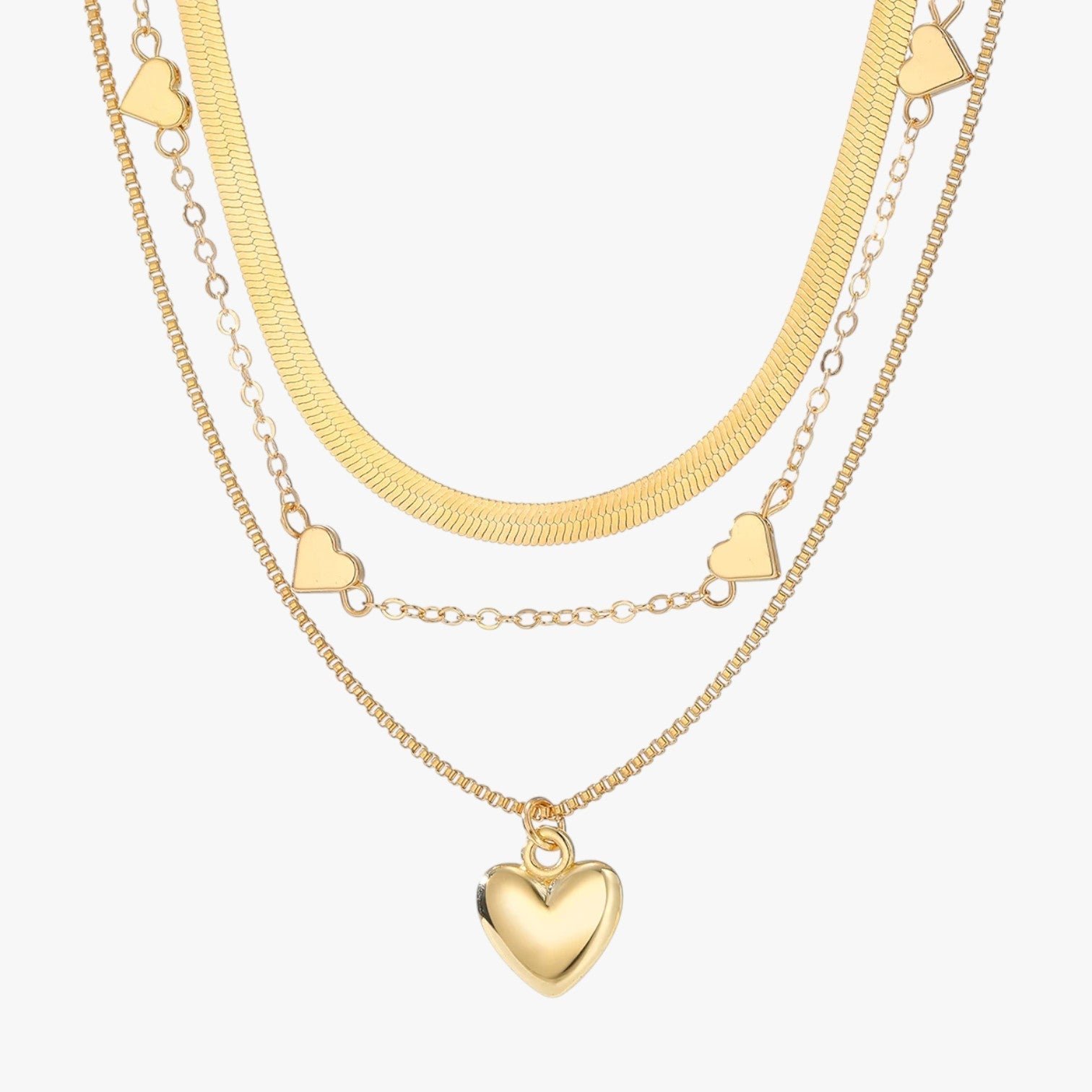 Isabelle | Eleganza lag med lag - Hjertesmykket der lyser op din stil - - Isabelle | Eleganza lag med lag - Hjertesmykket der lyser op din stil - €25 - {{ product_tags }