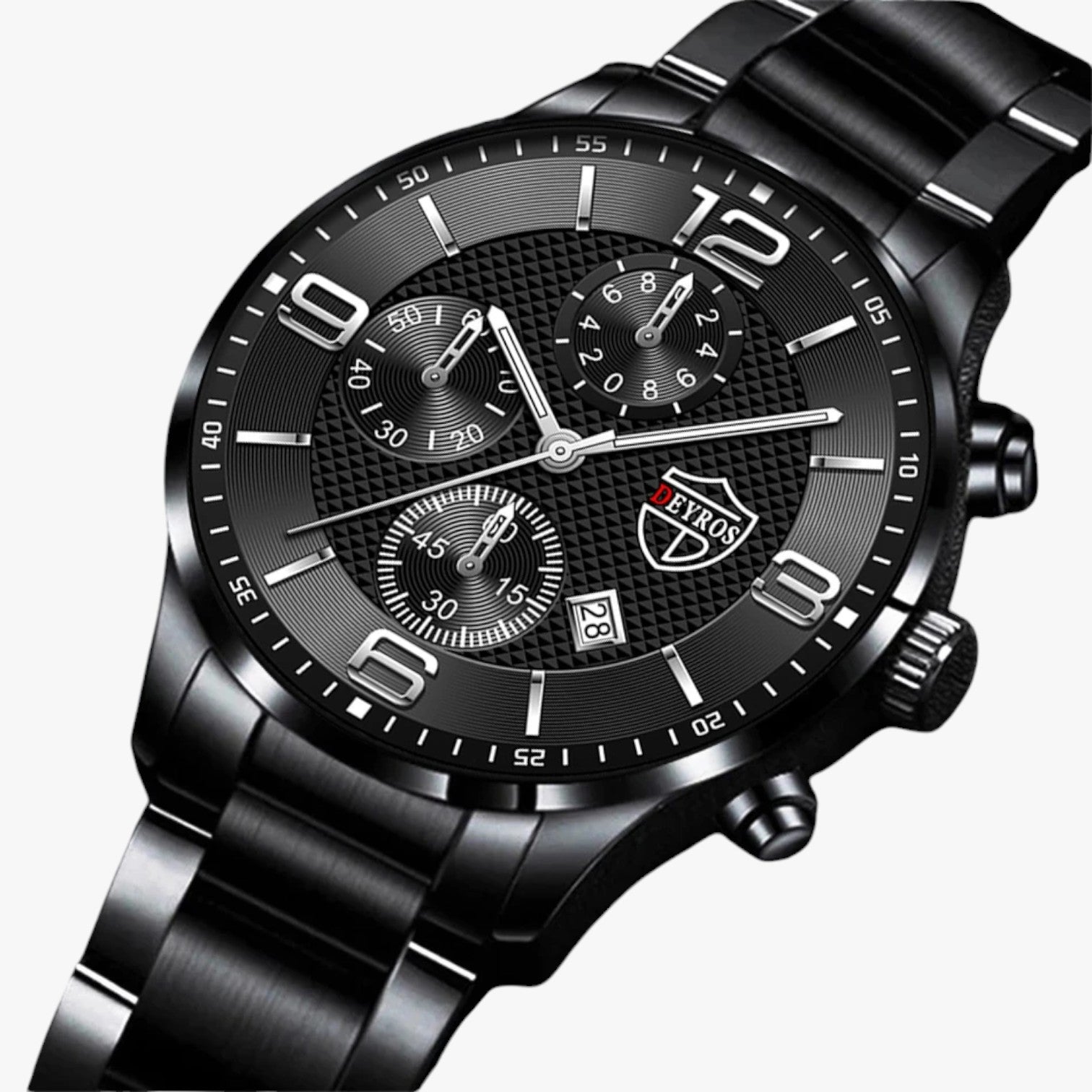 Emilio | Luksus & Præcision – Stål Herreur med Luminøse Funktioner - - watches - {{ product_tags }
