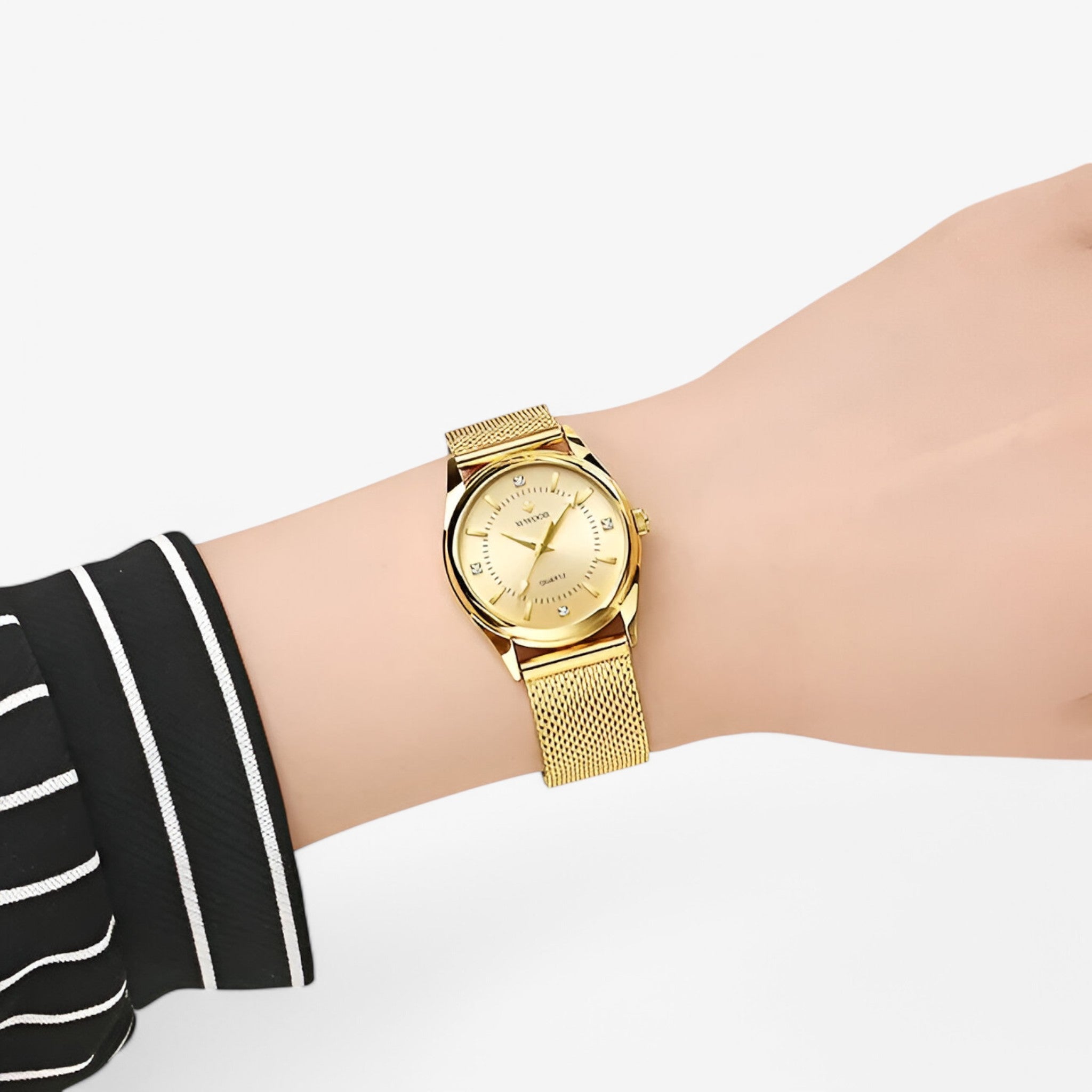 Maria | Luksus elegant guld dameur med diamanter - - watches - {{ product_tags }