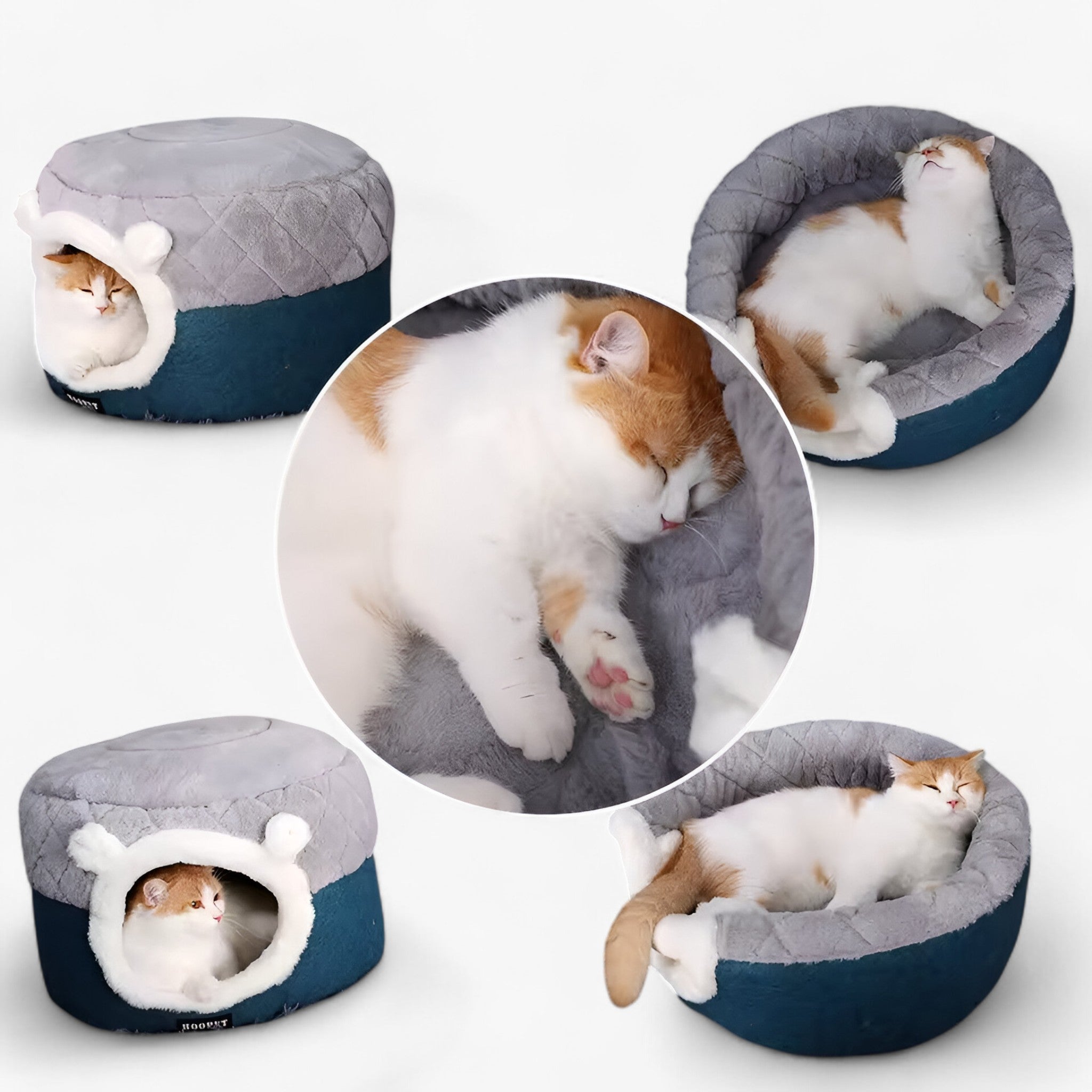 Luna | Hoepel Kattenbed – Varmt, Blødt og Hygge Nest - - other - {{ product_tags }