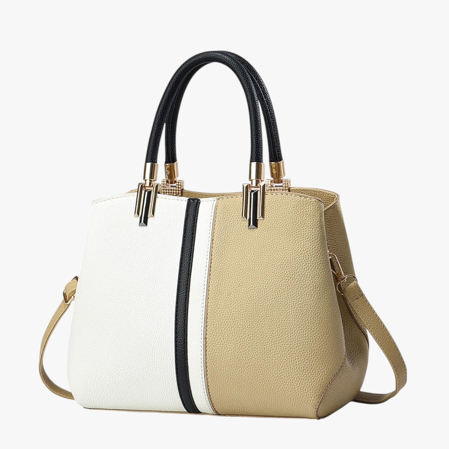 Melissa | Stil og praktik - Vandtæt skuldertaske til kvinder - Lysekhaki - Melissa | Stil og praktik - Vandtæt skuldertaske til kvinder - €25 - {{ product_tags }