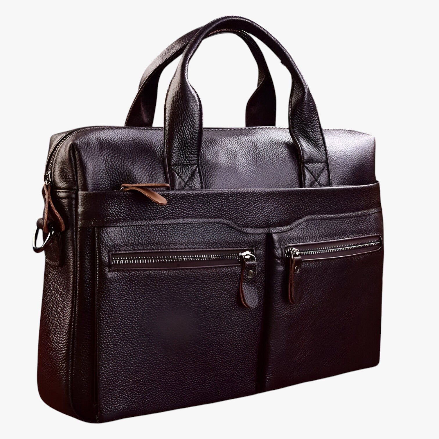 Benjamin | Elegant rejsetaske til mænd i ægte læder, aktekasse, skuldertaske til laptop - - bags - {{ product_tags }