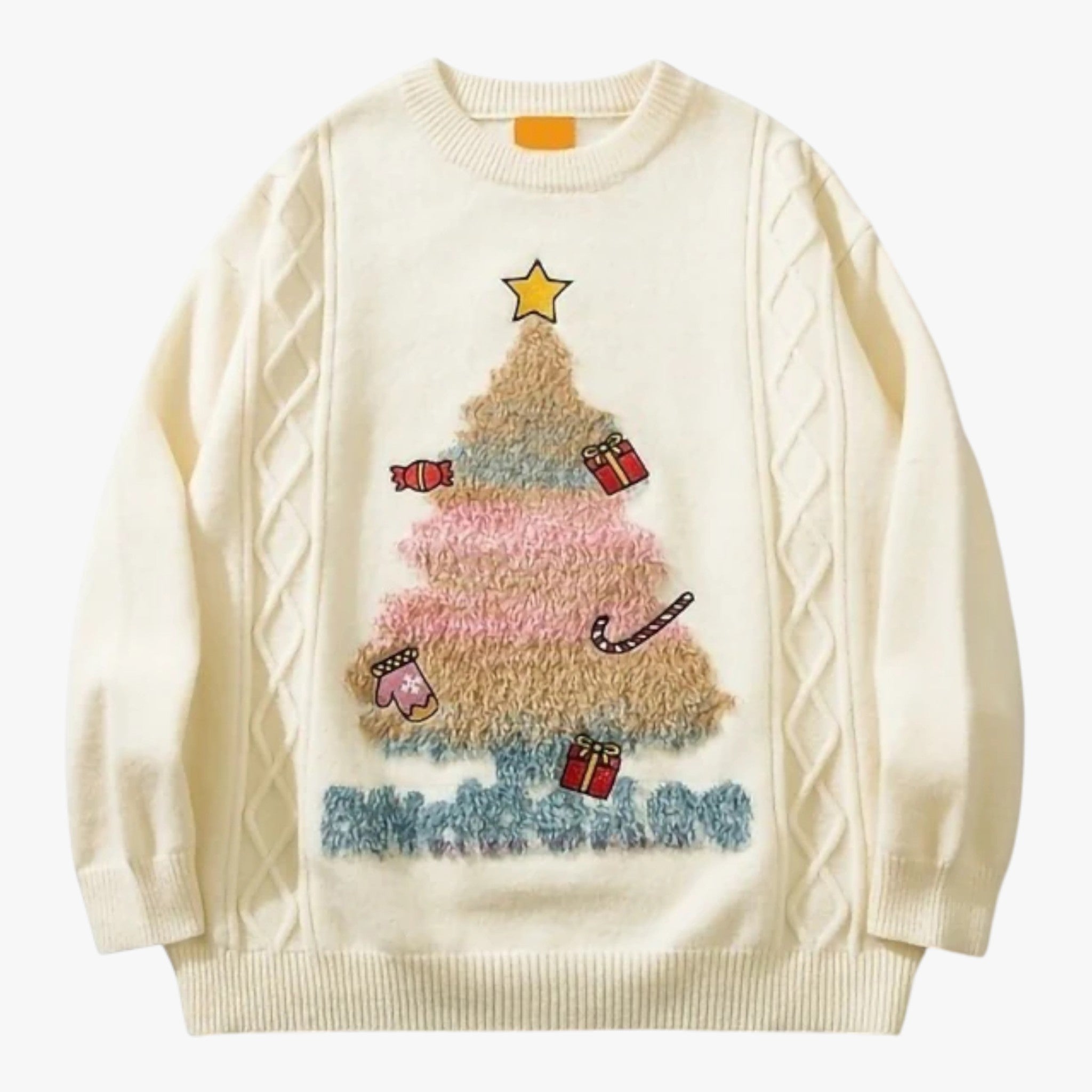 Stilfuld herrecasual strikketsal til efteråret - Beige - - {{ product_tags }