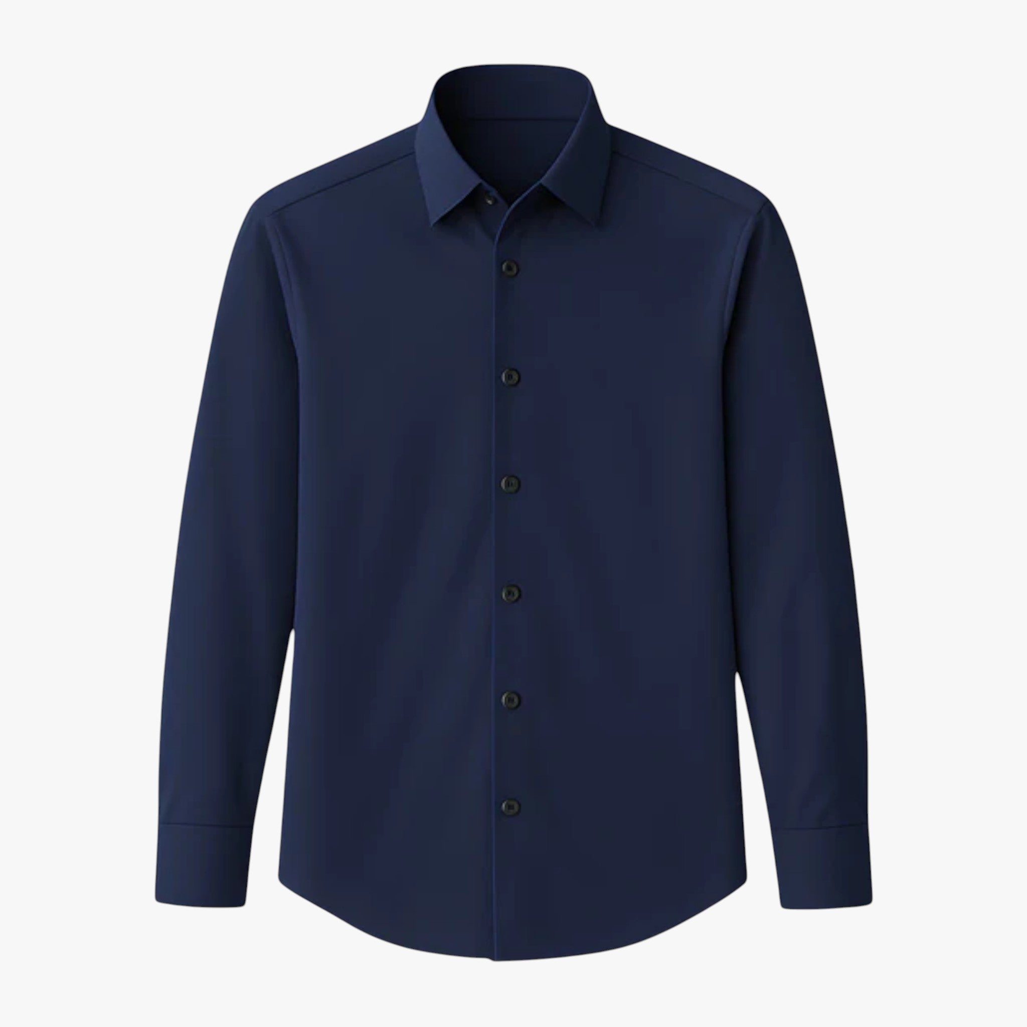 Thomas | Herre Skjorter Flexibel Kontortrøje med Professionelt Look - Marineblå - Skjorter - {{ product_tags }