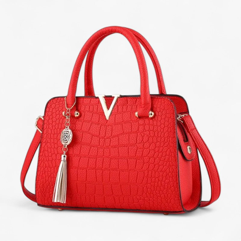 Taske i krokodilleskind - Rød - bags - {{ product_tags }