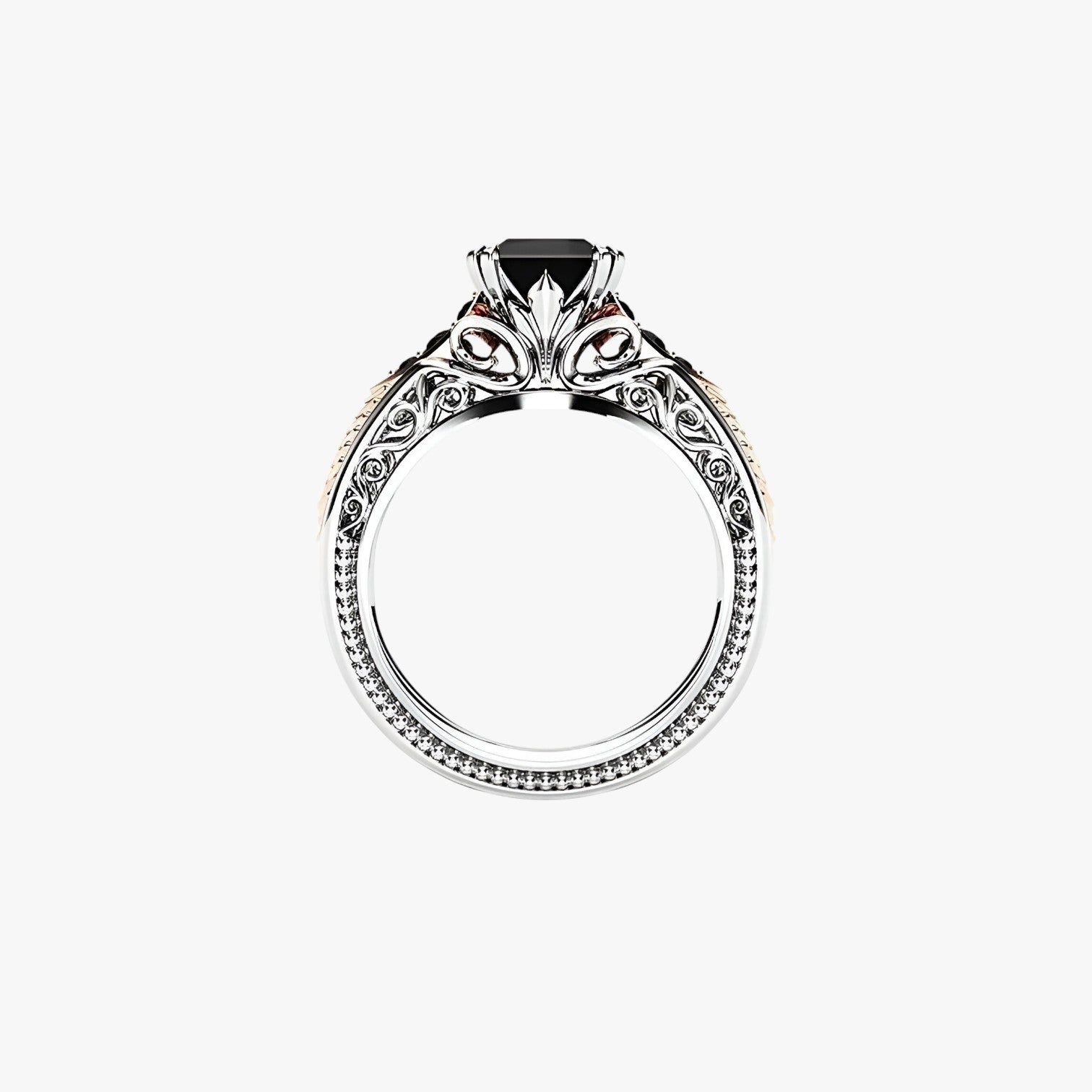 Sarah | Strålende elegance – 925 sølv ring med 1 karat naturlig diamant - - women's fashion - {{ product_tags }