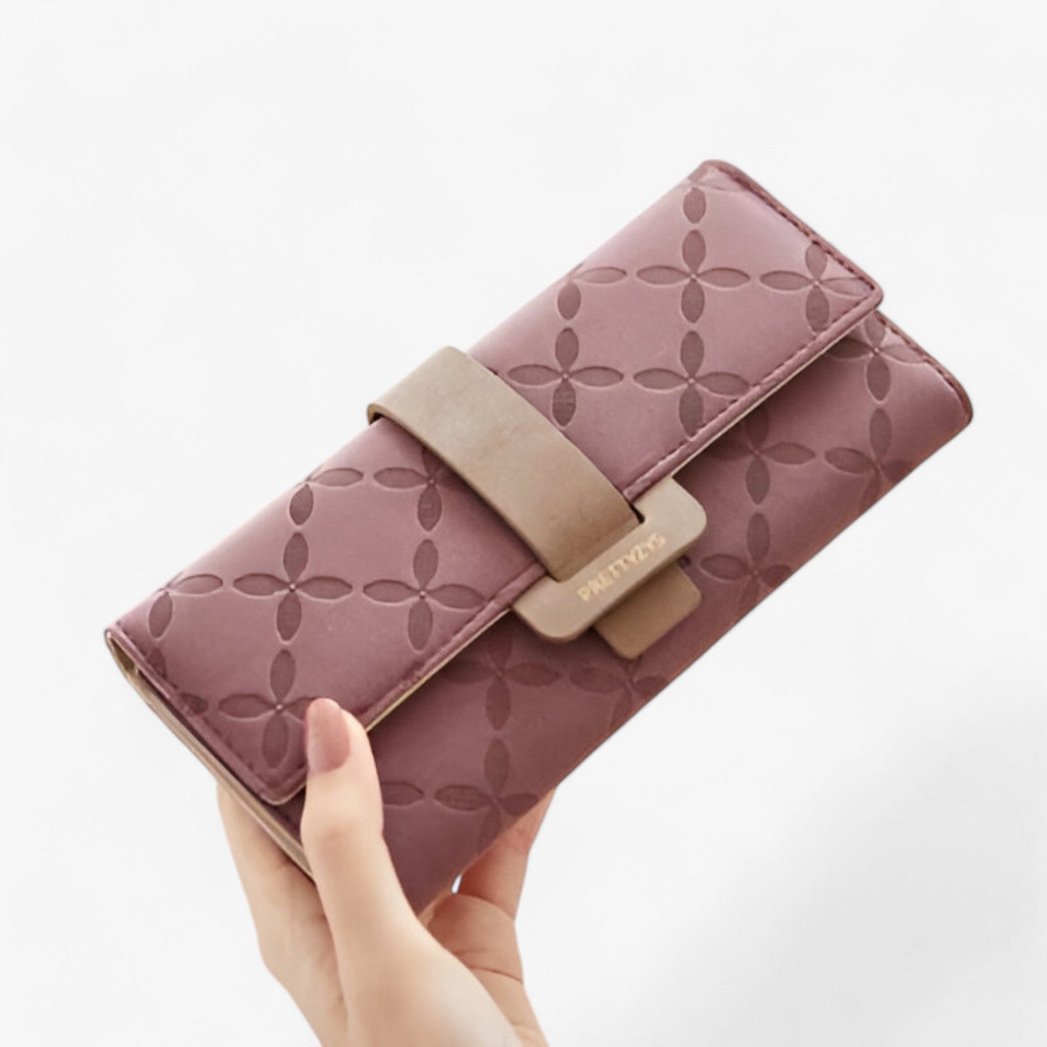 Stella | Premium læderpunge med smart accordion-design - Bordeaux - bags - {{ product_tags }