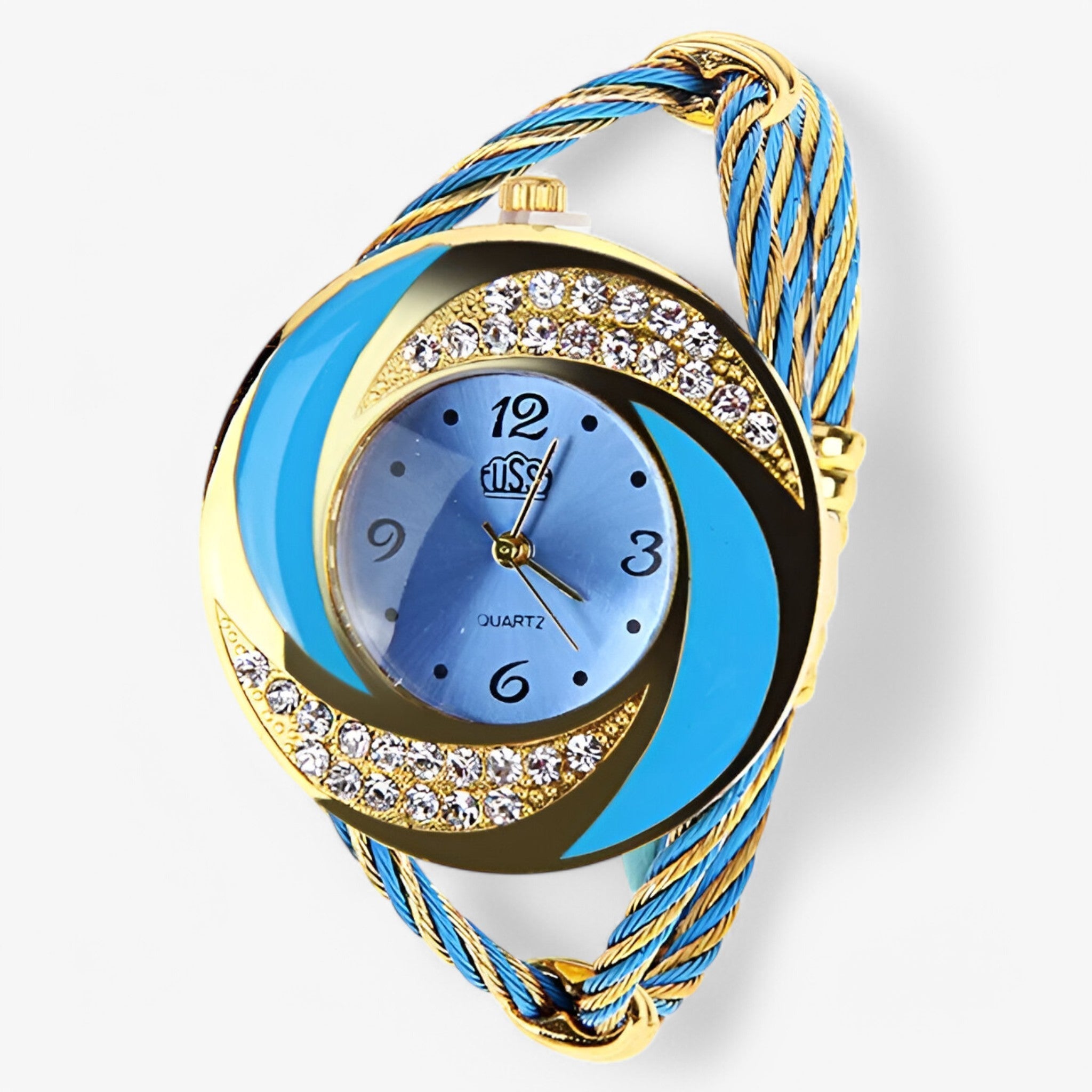Henrik | Quartz ur med krystal lænke - - watches - {{ product_tags }