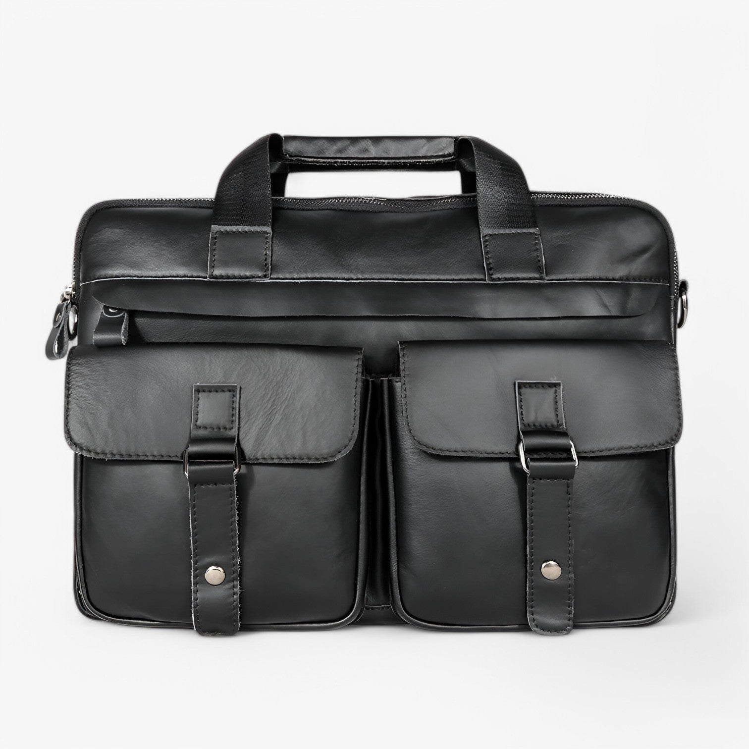 Jasiel | Luksus Læder Laptoptas – Støv og Praktisk til Arbejde - sort - bags - {{ product_tags }