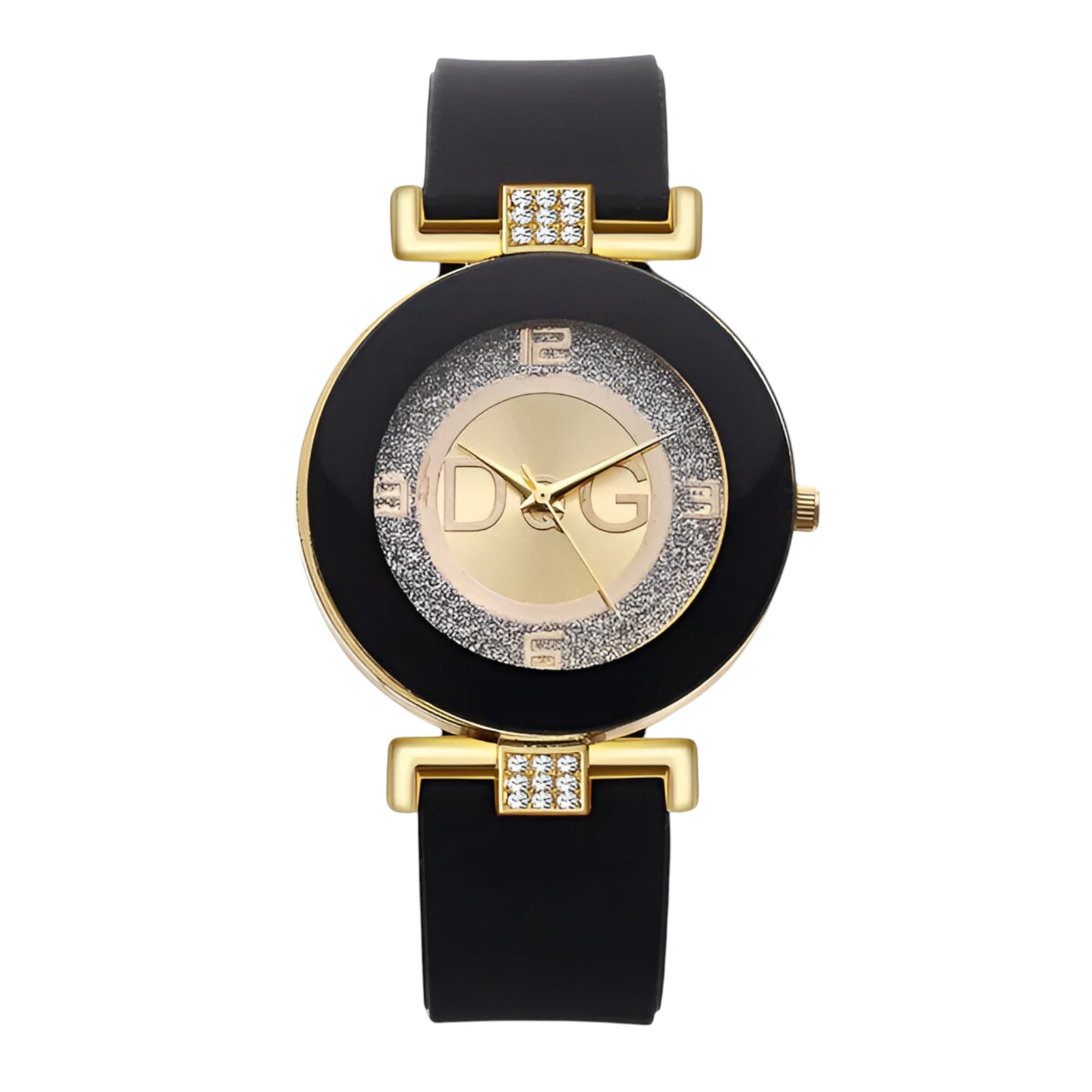 Mira | Minimalistisk dame quartz ur med silikone rem - sort - watches - {{ product_tags }