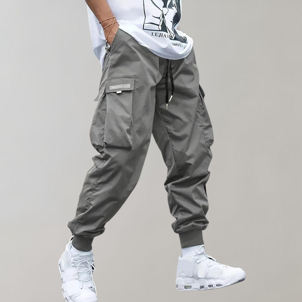 Herre cargo-joggingbukser - Sweatpants i afslappet pasform