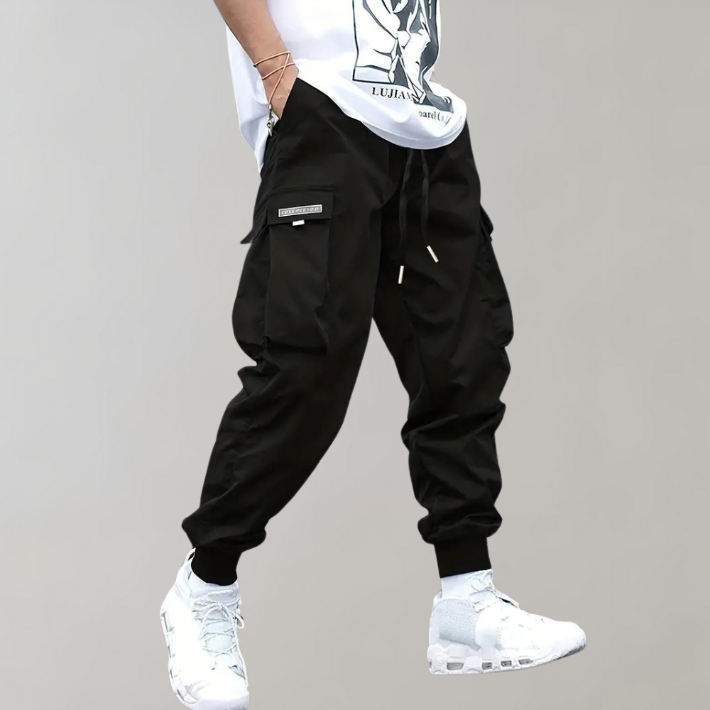 Herre cargo-joggingbukser - Sweatpants i afslappet pasform