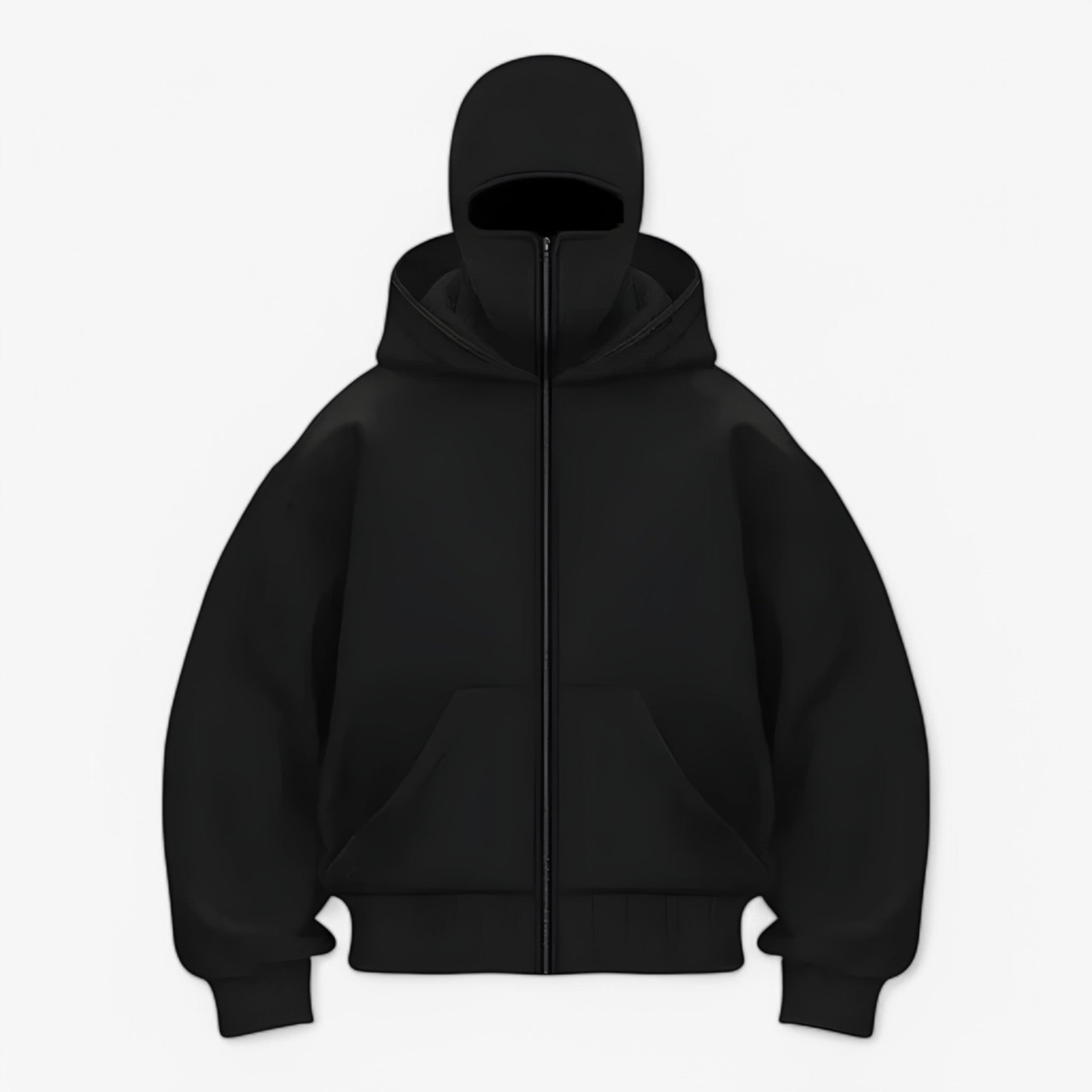 Jessy | Balaclava Fleece med Hel Zip - Sort - winter - {{ product_tags }