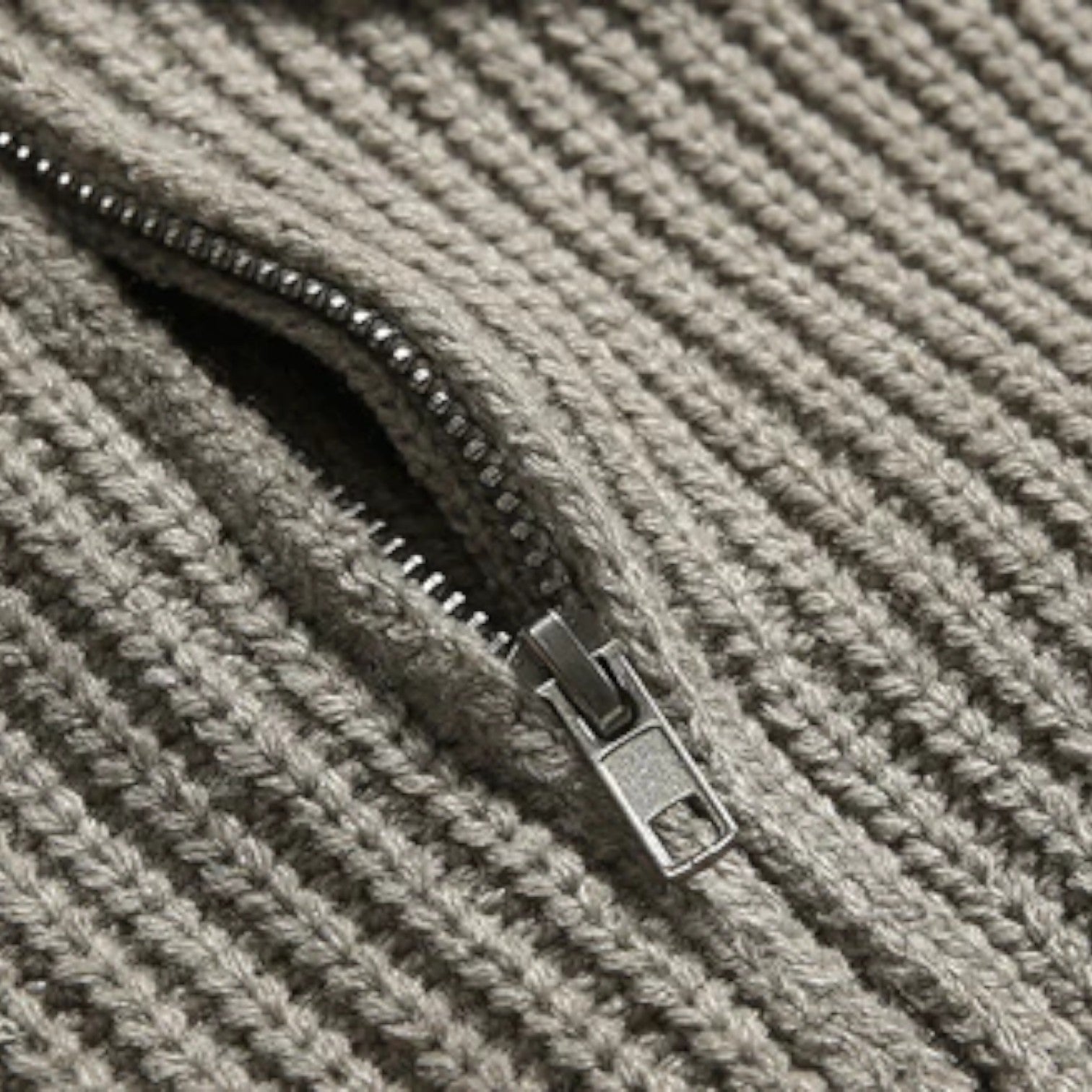 Ivan | Herre Striktrøje med Halv Lynlås - - Herresweatre - {{ product_tags }