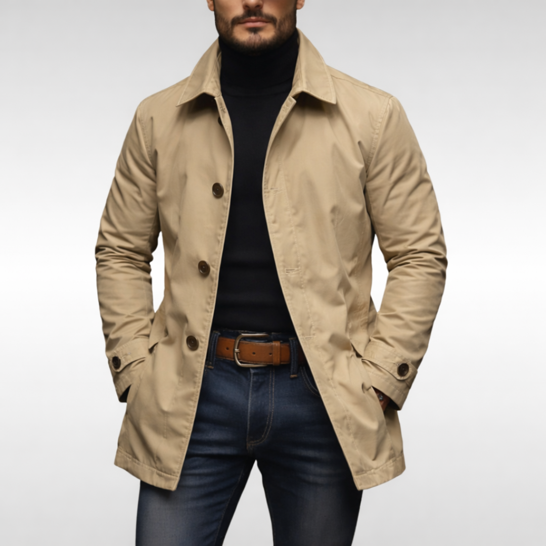 Elisabeth | Mænd's Sophisticated Urban Frakke til Moderne Style