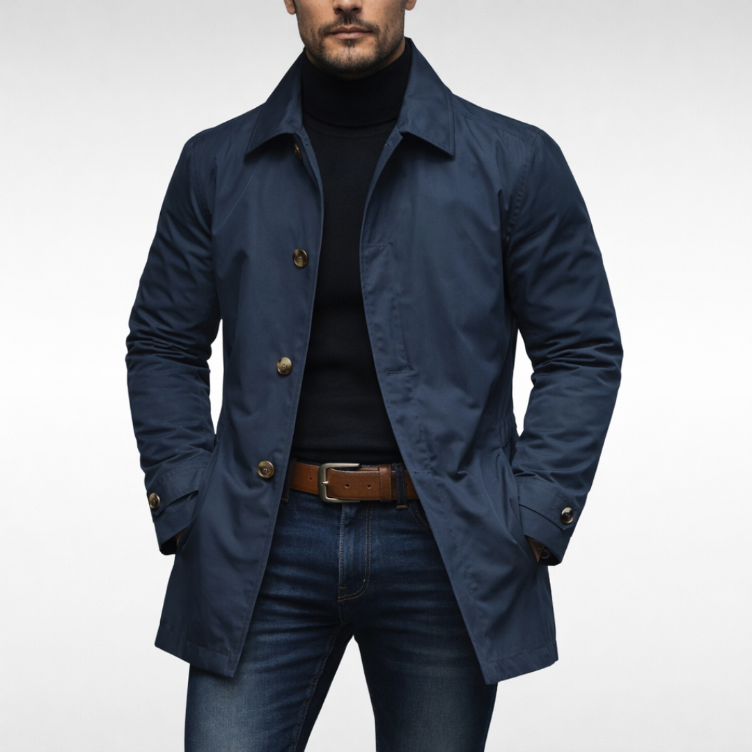 Elisabeth | Mænd's Sophisticated Urban Frakke til Moderne Style