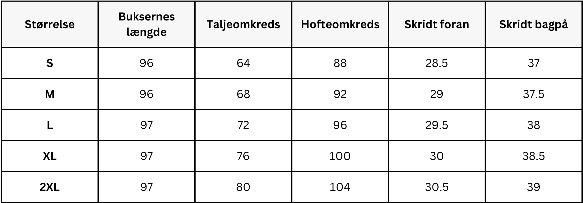 Size Guide