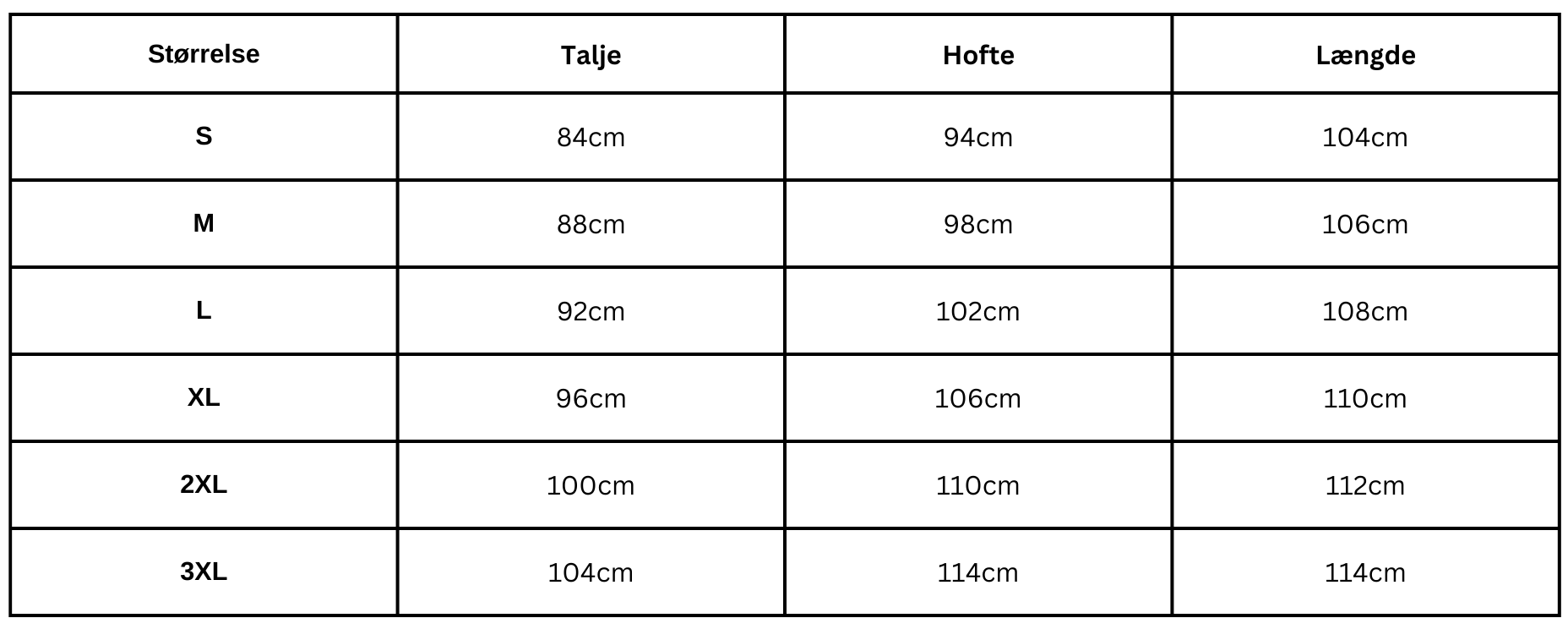 Size Guide