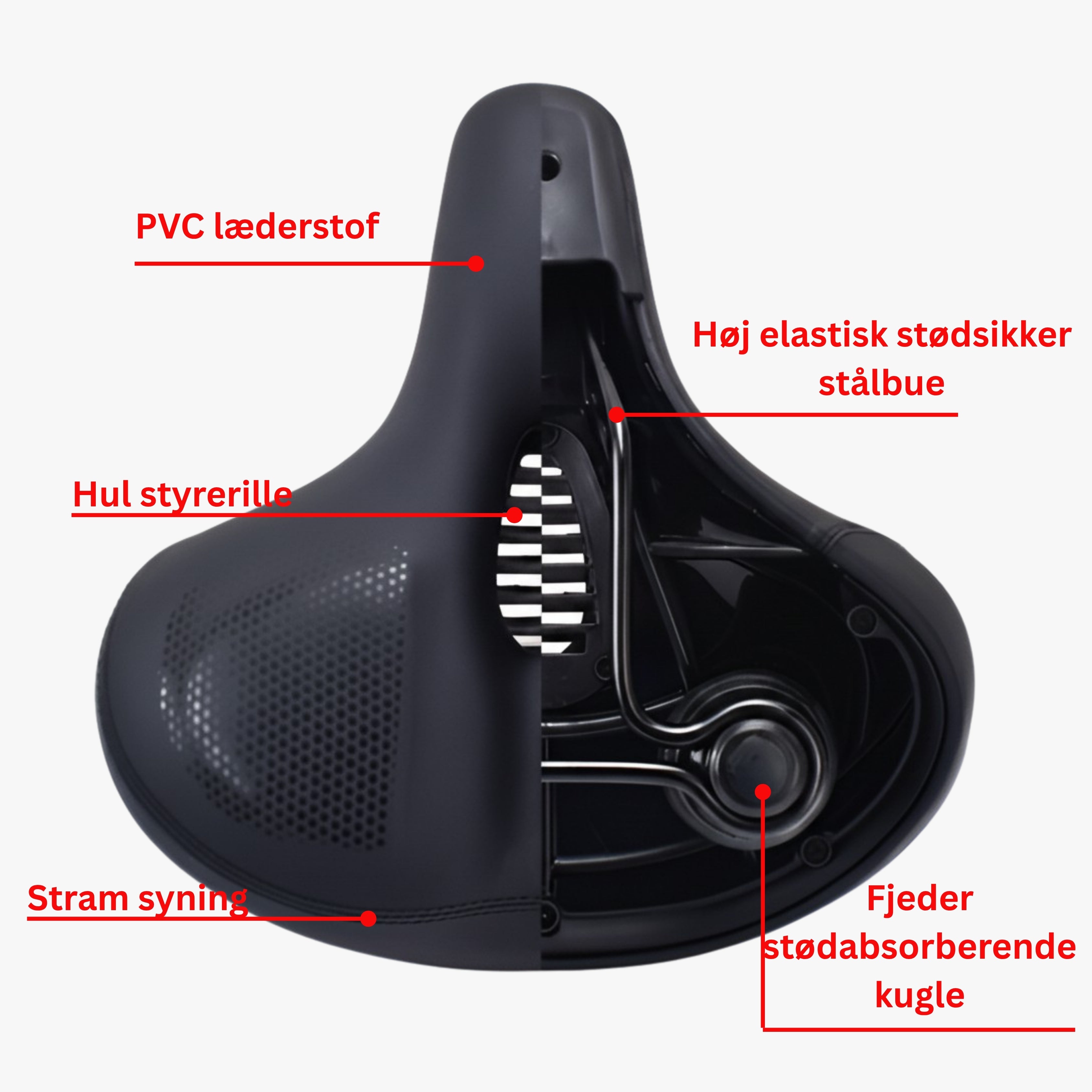 Juros cykelsadelpude | Komfortable cykelsadler - - other - {{ product_tags }