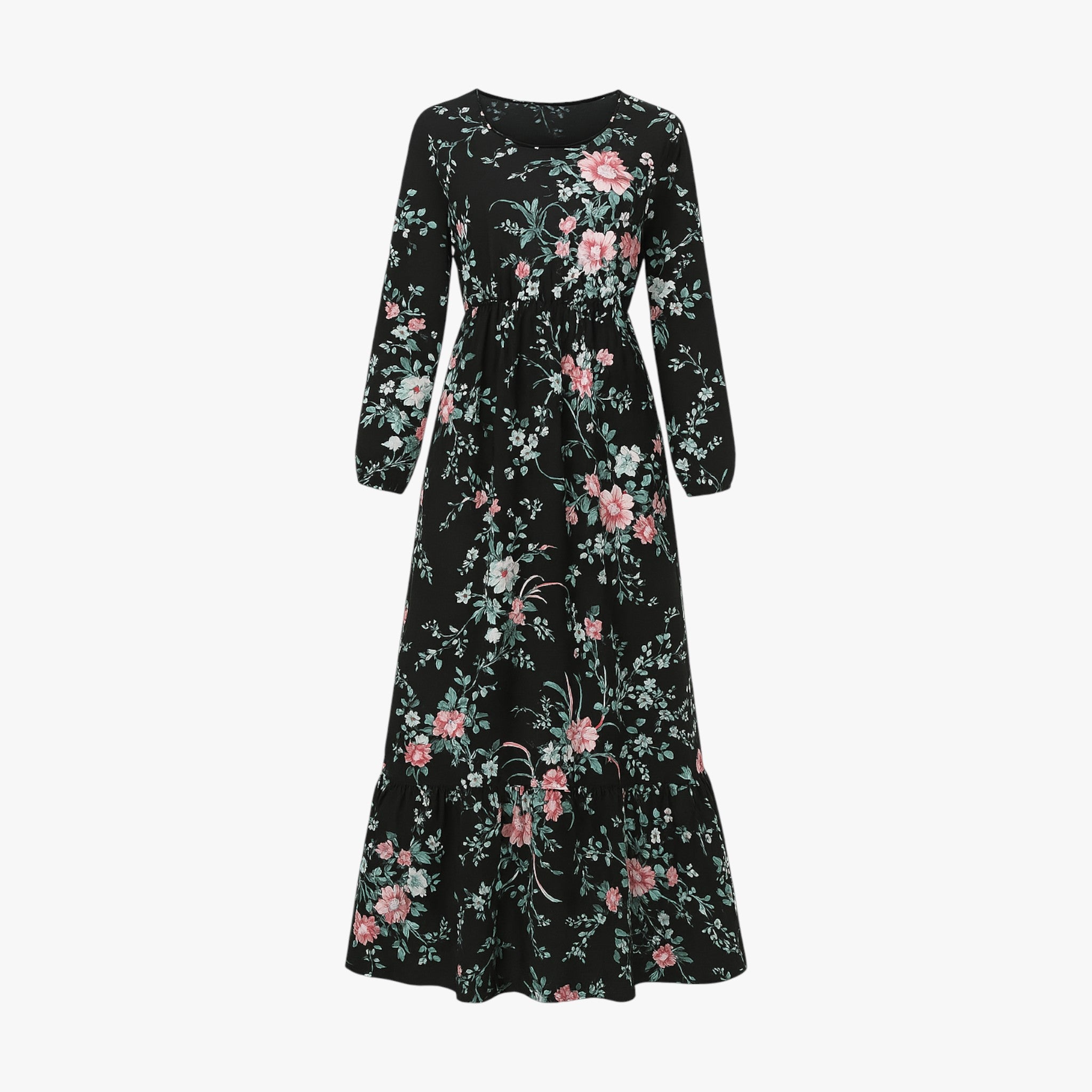 Thalia | Kvindernes Elegant Blomster Kjole - - Kvinders Kjoler - {{ product_tags }