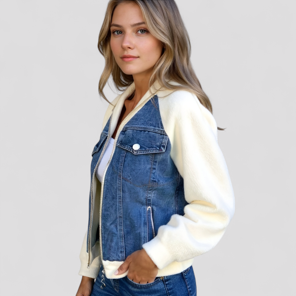 Silvanna | Kvinders Alsidige Denim Jakke - - Kvinders denimjakker - {{ product_tags }