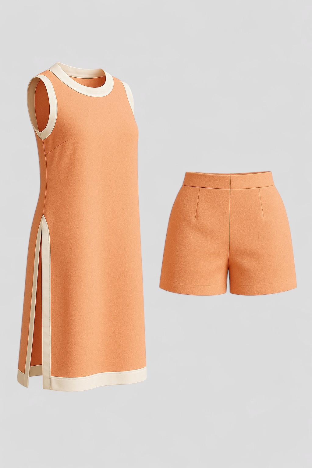 Arlo | Kvinders Boho Farveblok Sæt til Sommer - Orange - Kvinders sæt - {{ product_tags }