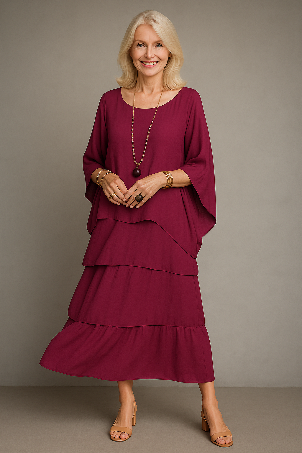 Palma | Kvinders Elegant A-Line Maxi Kjole - - Maxi Kjoler - {{ product_tags }