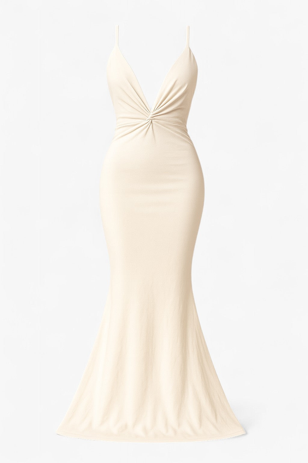 Carol | Kvinders Elegant Aftenkjole Med Komfort - Elfenben - Kjoler - {{ product_tags }