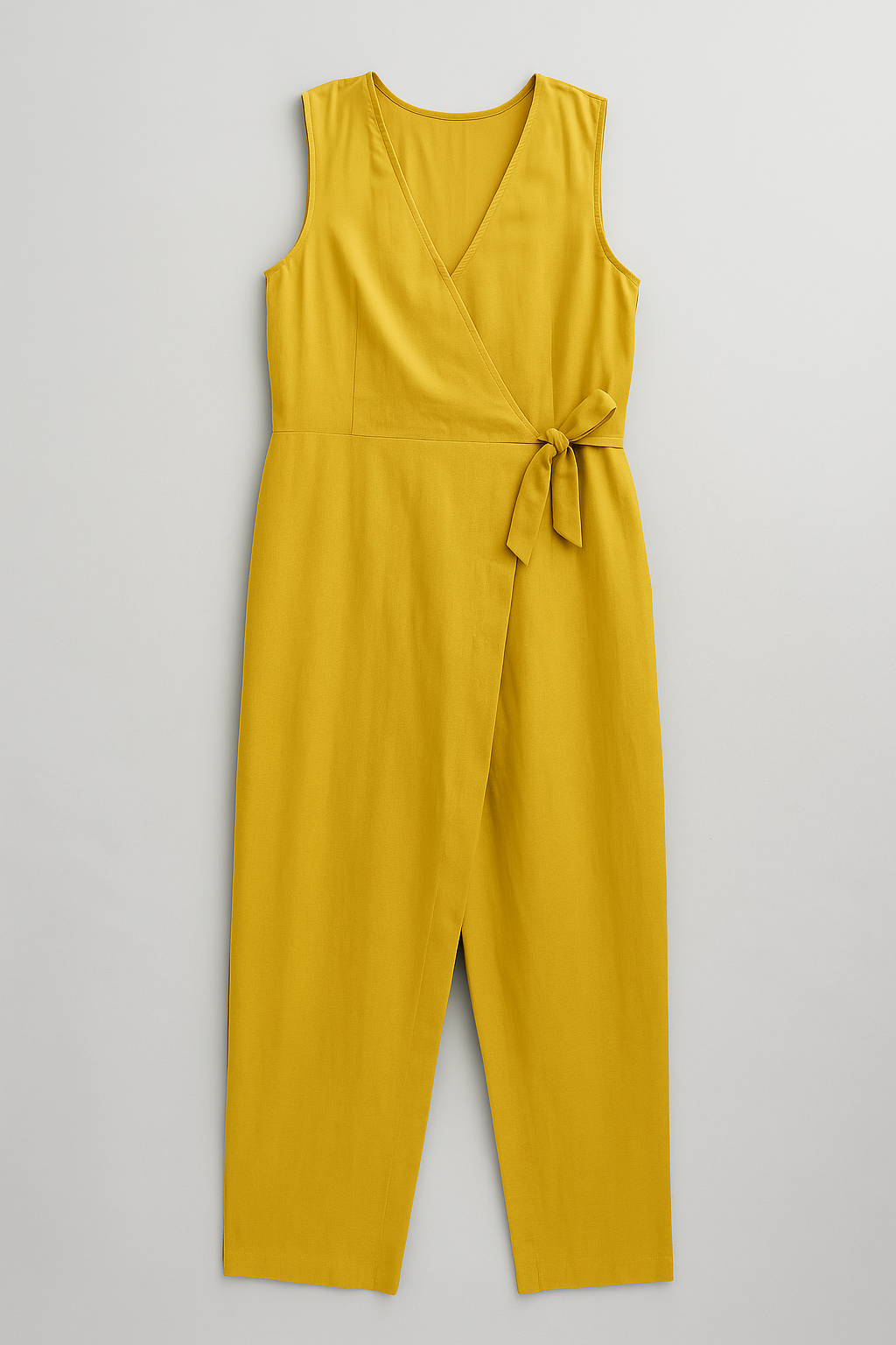 Leona | Kvinders Elegant Buksedragt Uden Ærmer - Gul - Jumpsuits - {{ product_tags }