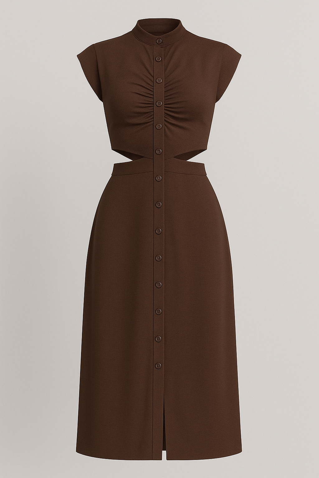Lisette | Kvinders Elegant Kjole - Brun - Kvinders Kjoler - {{ product_tags }