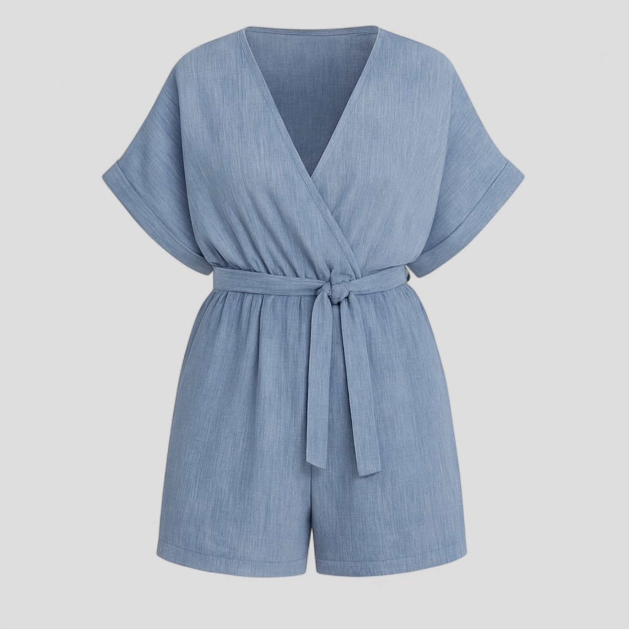 Martina | Kvinders Elegant Linned Jumpsuit - Blå - Jumpsuits - {{ product_tags }