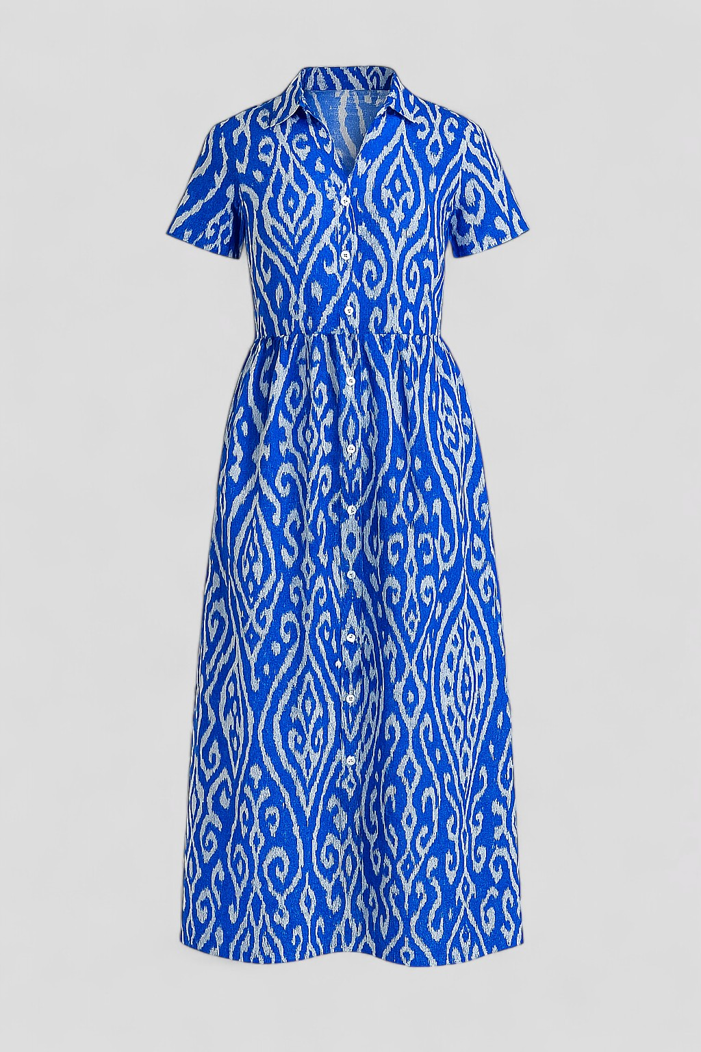 Armani | Kvinders Elegant Maxi Kjole med Lommer - Blå - Kvinders Kjoler - {{ product_tags }
