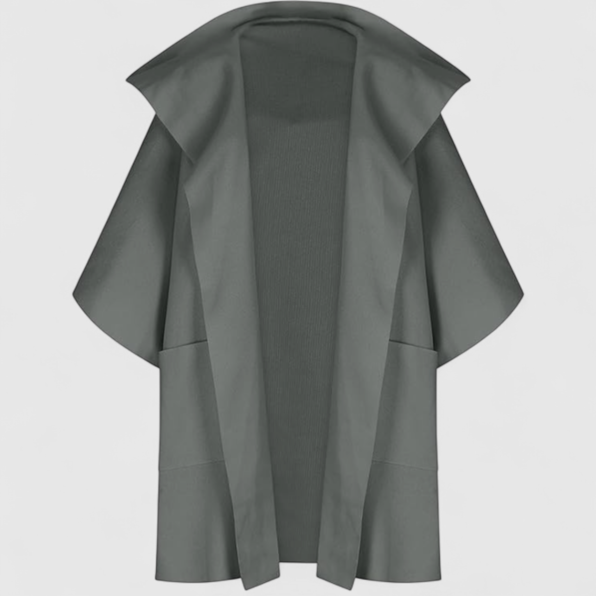 Mikte | Kvinders Elegant Midi Frakke i Bomuld - Mørkegrøn - Kvinders frakker og jakker - {{ product_tags }