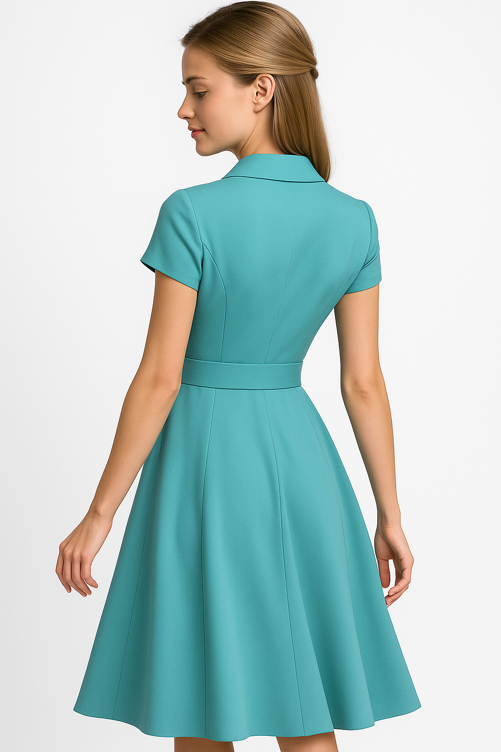 Kiera | Kvinders Elegant Midi Kjole - - Midi Kjoler - {{ product_tags }