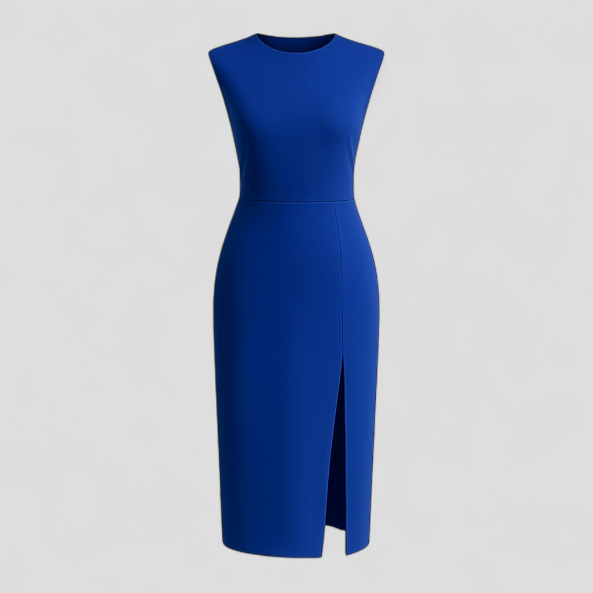 Ravinia | Kvinders Elegant Midi Kjole - Blå - Kvinders Kjoler - {{ product_tags }