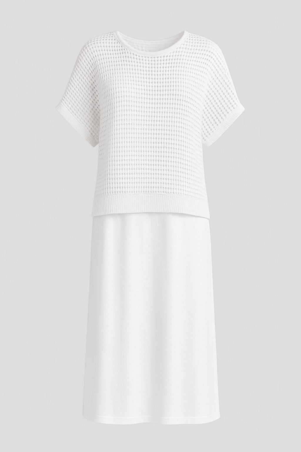 Airis | Kvinders Elegant Midi Sommerkjole - Hvid - Kjoler - {{ product_tags }