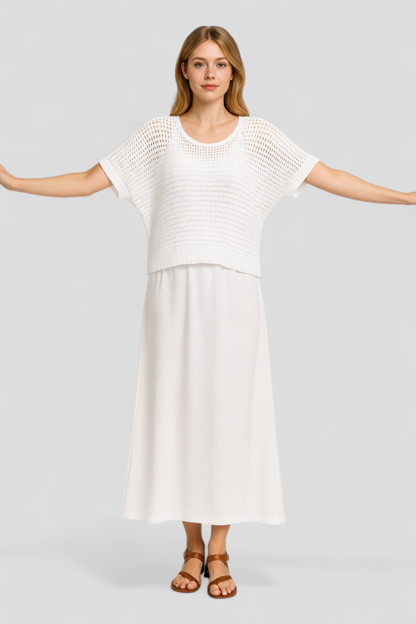 Airis | Kvinders Elegant Midi Sommerkjole - - Kjoler - {{ product_tags }