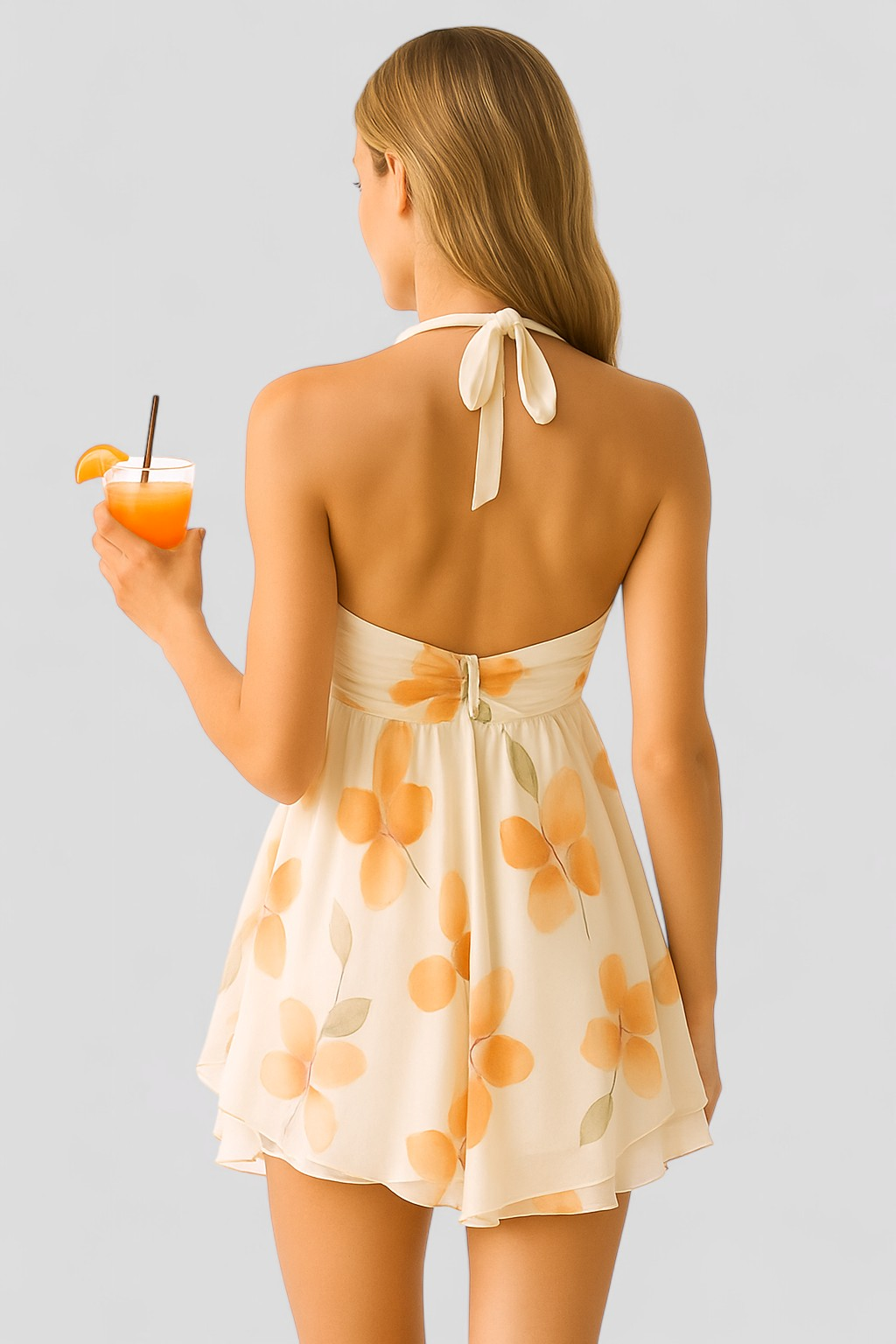 Ciana | Kvinders Elegant Mini Floreal Kjole - - Kvinders Kjoler - {{ product_tags }