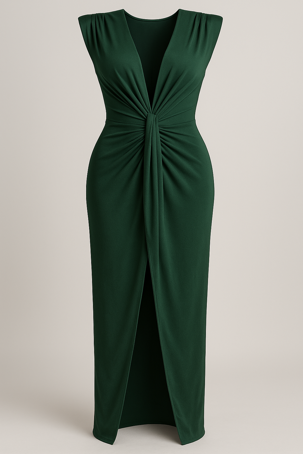 Martha | Kvinders Elegant Råsilkekjole Med Slids - Grøn lilla One size - Kjoler - {{ product_tags }