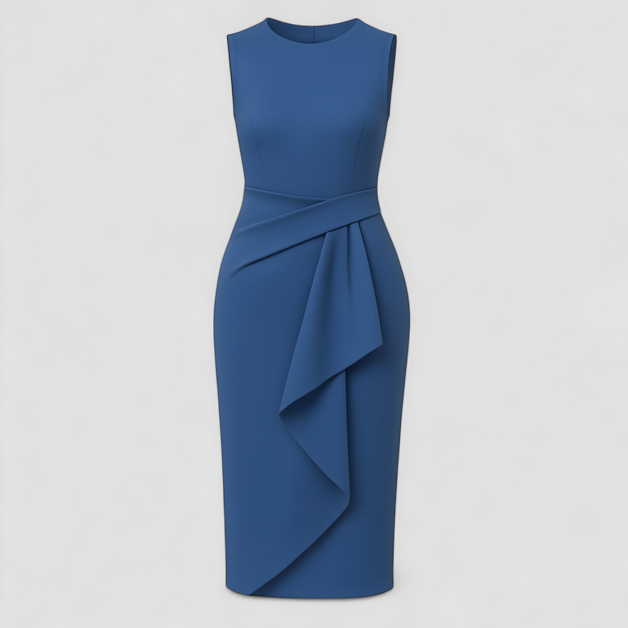 Arica | Kvinders Elegant Slim-Fit kjole - Blå - Kvinders Kjoler - {{ product_tags }