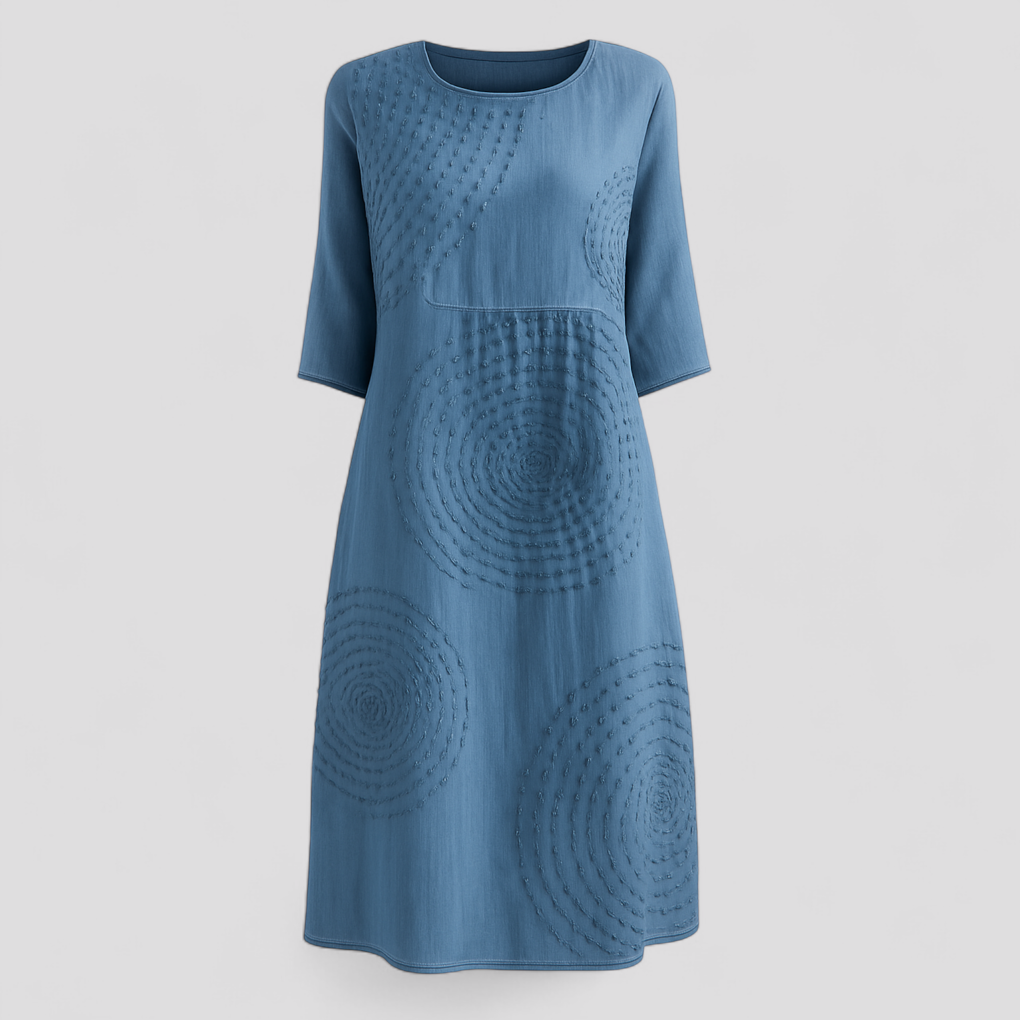 Nevie | Kvinders Elegant Sommerkjole - Lyseblå - Kjoler - {{ product_tags }