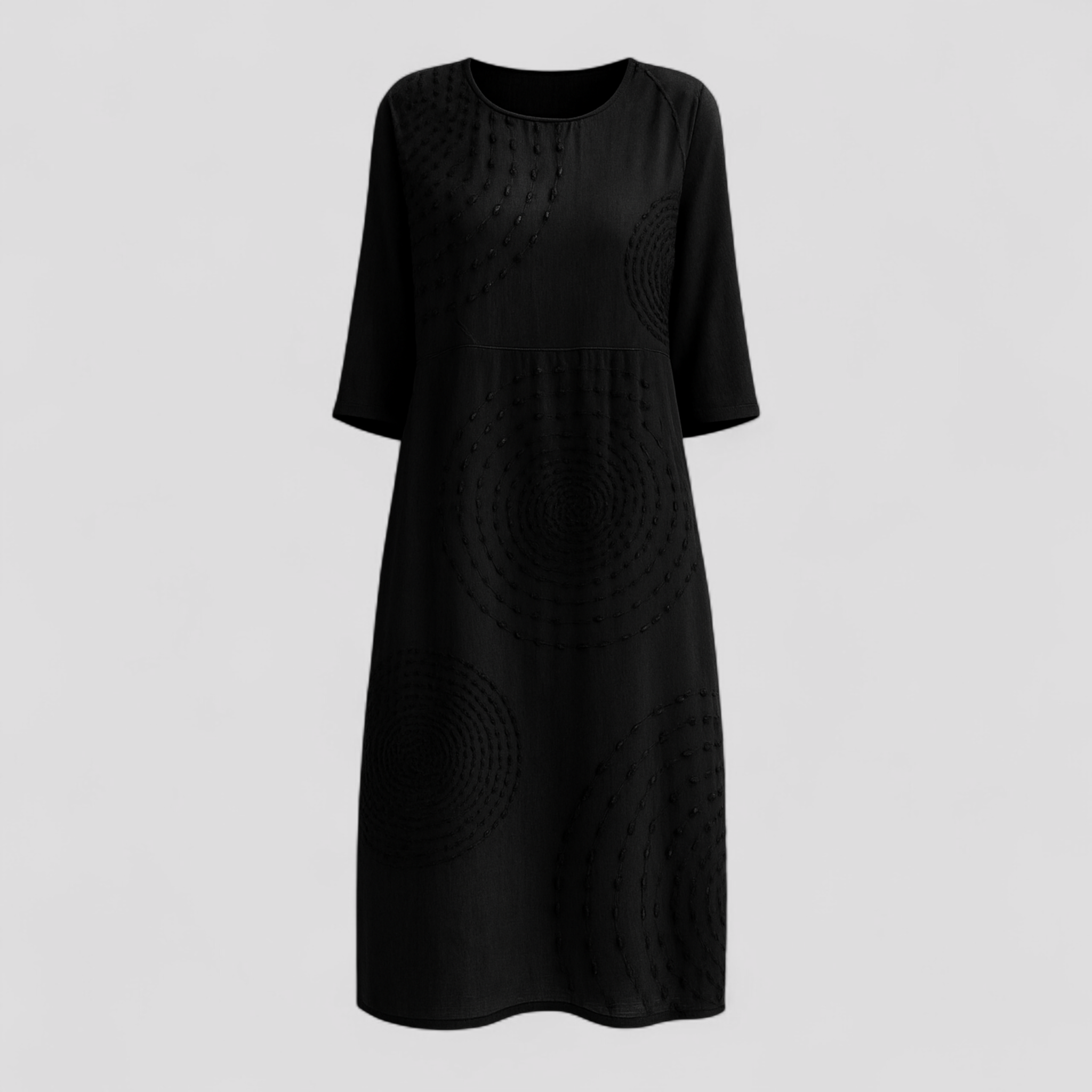 Nevie | Kvinders Elegant Sommerkjole - Sort - Kjoler - {{ product_tags }